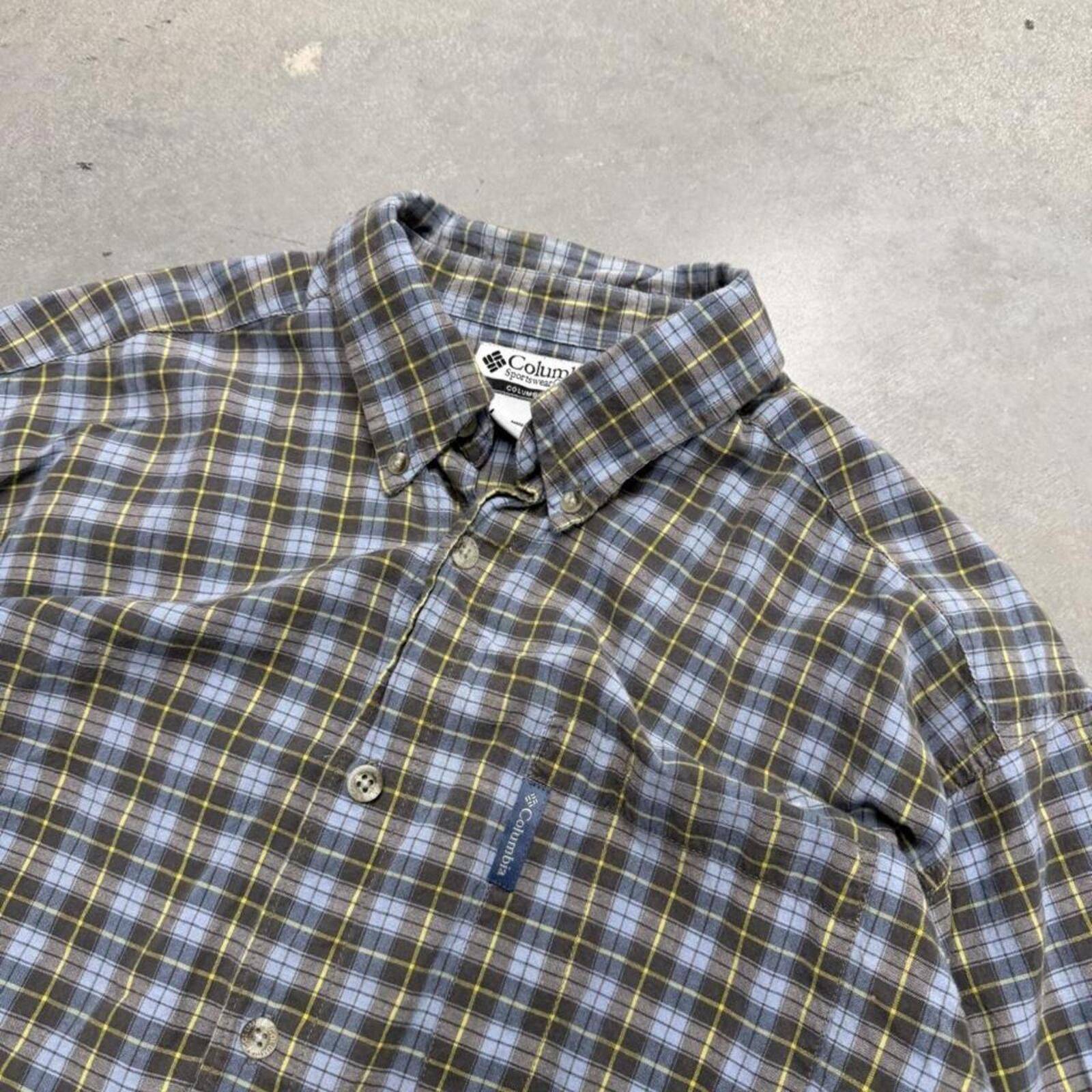Columbia Y2K Columbia Sportswear Men’s Medium Plaid Button Up Size US M / EU 48-50 / 2 - 2 Thumbnail