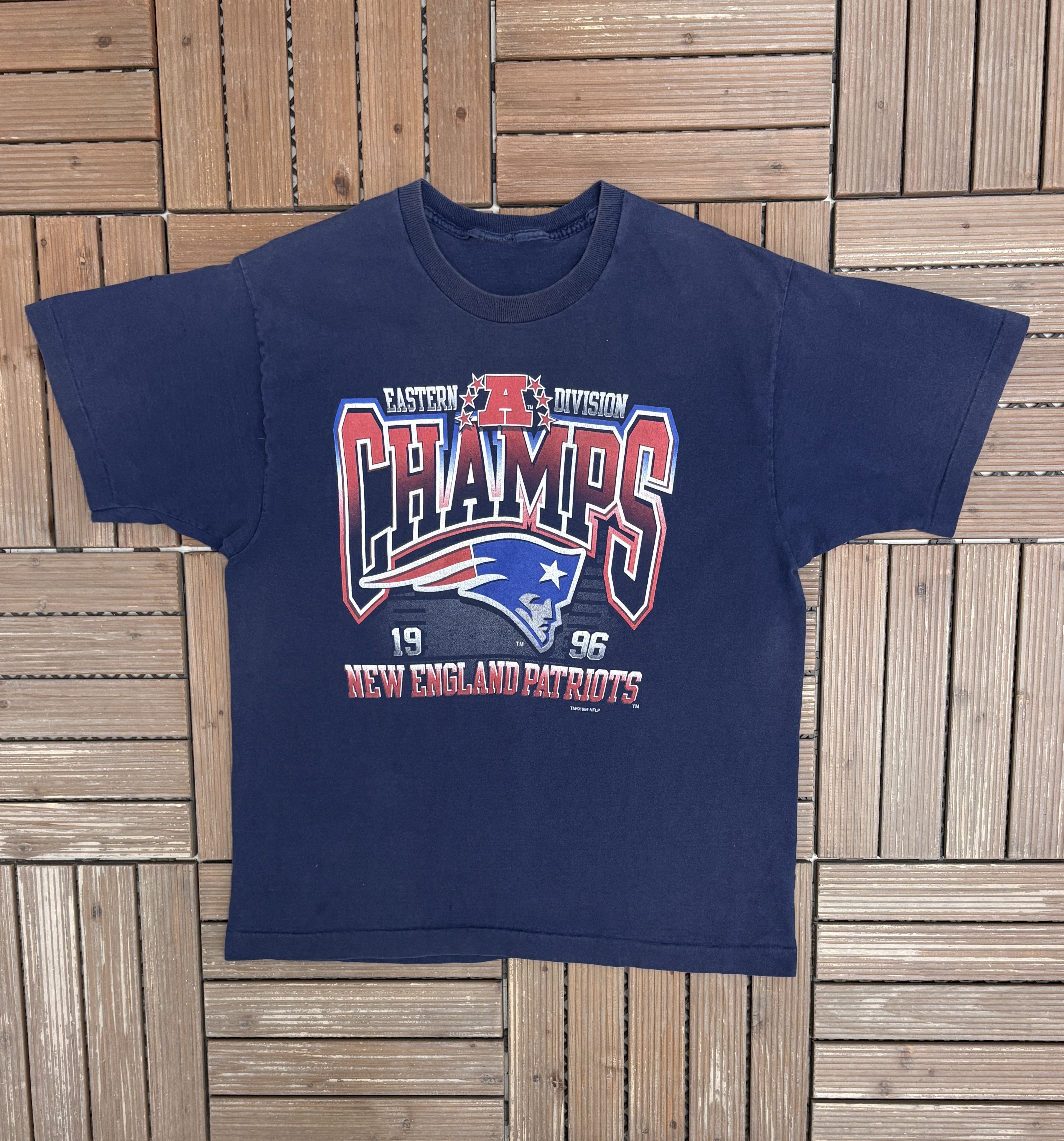 Vintage New England Patriots Division Champs 1996 Vintage T-Shirt Size US L / EU 52-54 / 3 - 1 Thumbnail