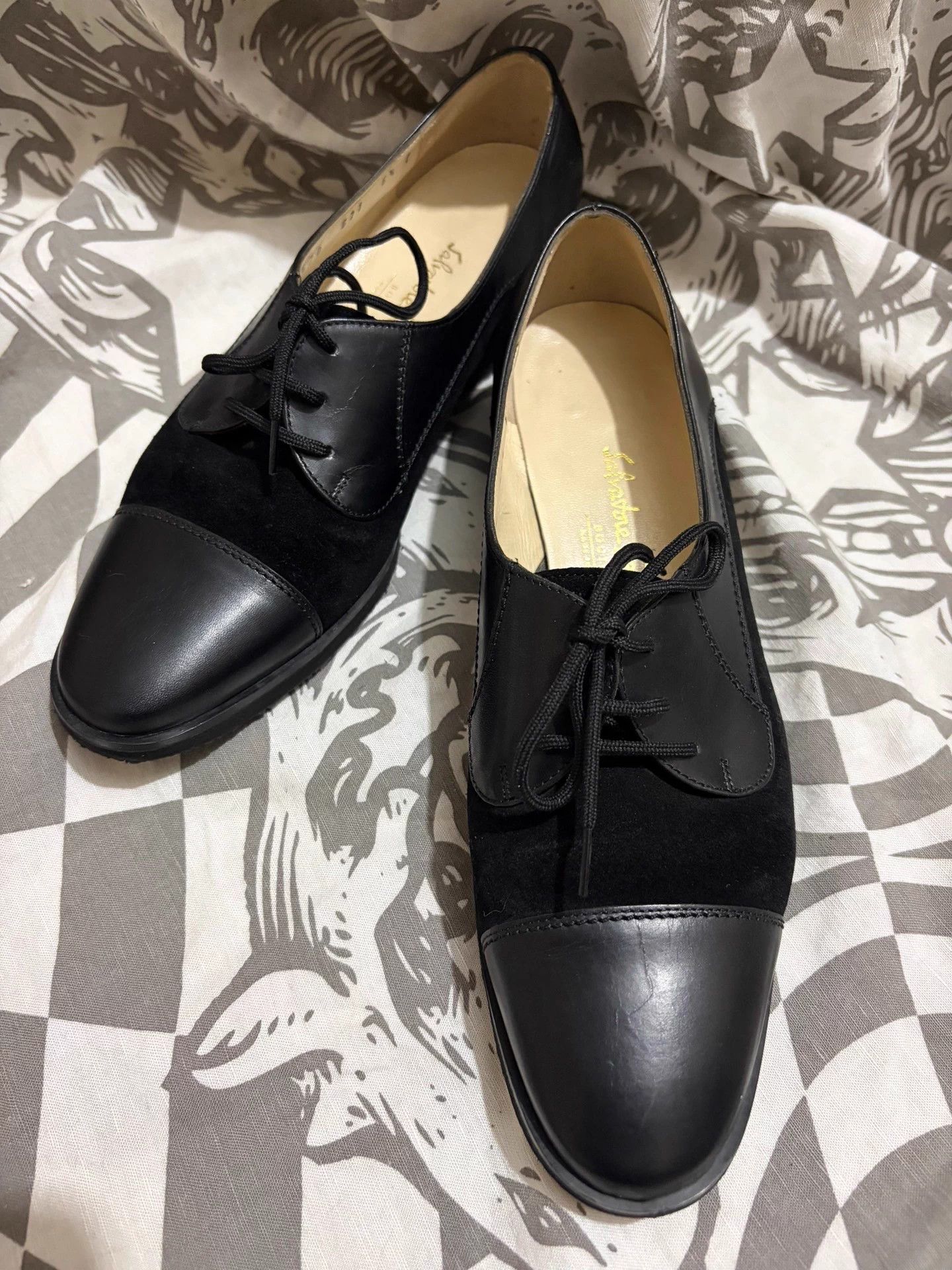 Salvatore Ferragamo Salvatore Ferragamo & Leather Derby Shoes - 36.5 Size US 5.5 / IT 35.5 - 1 Thumbnail