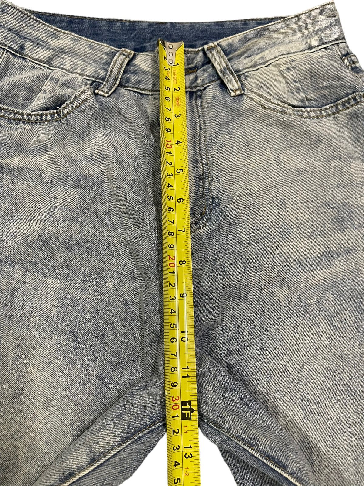 14th Addiction Vintage Japanese Brand Blue Wash Distressed Baggy Jeans Size 26" / US 2 / IT 38 - 11 Thumbnail