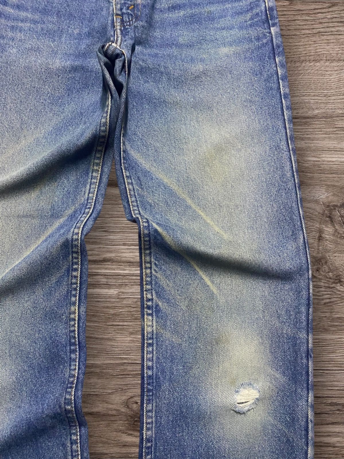 Levi's Vintage Clothing Vintage Levis 606 Light Wash Distressed Tapered Leg Size US 29 - 8 Thumbnail