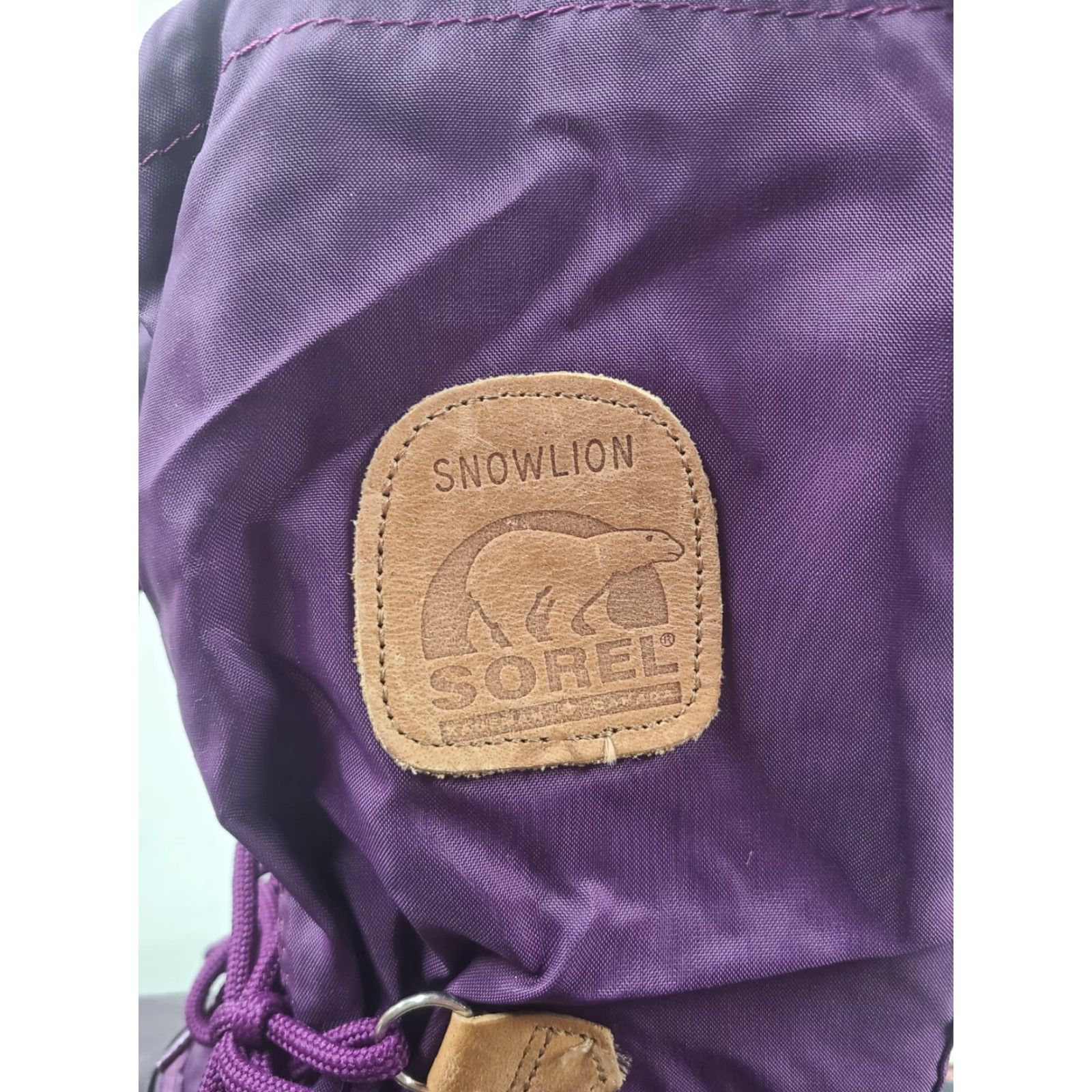 SOREL Sorel Kaufman Snowlion Snow Boots Women Purple Plum Felt Lined Mid-Calf Winter Boots 6 US Womens Size US 6 / IT 36 - 5 Thumbnail