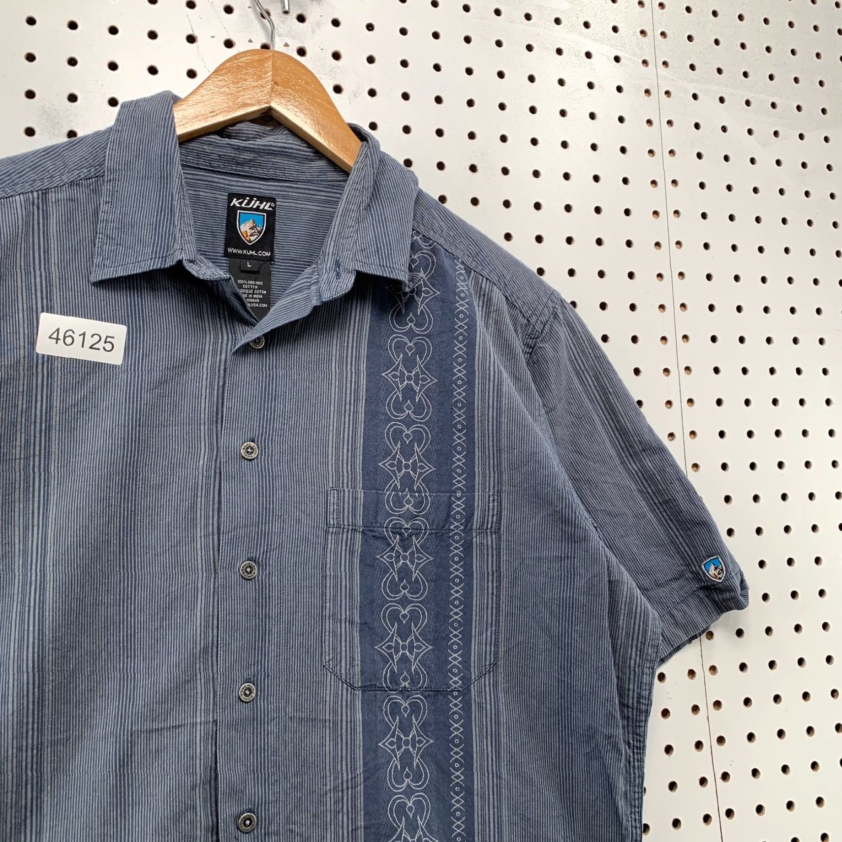 Vintage Kuhl Button Camp Shirt Mens Large Blue 100% Organic Cotton Outdoor Shirt Mens Large Blue Kuhl Button-Up Camp Shirt Outdoor 100% Organic Cotton Size US L / EU 52-54 / 3 - 5 Thumbnail