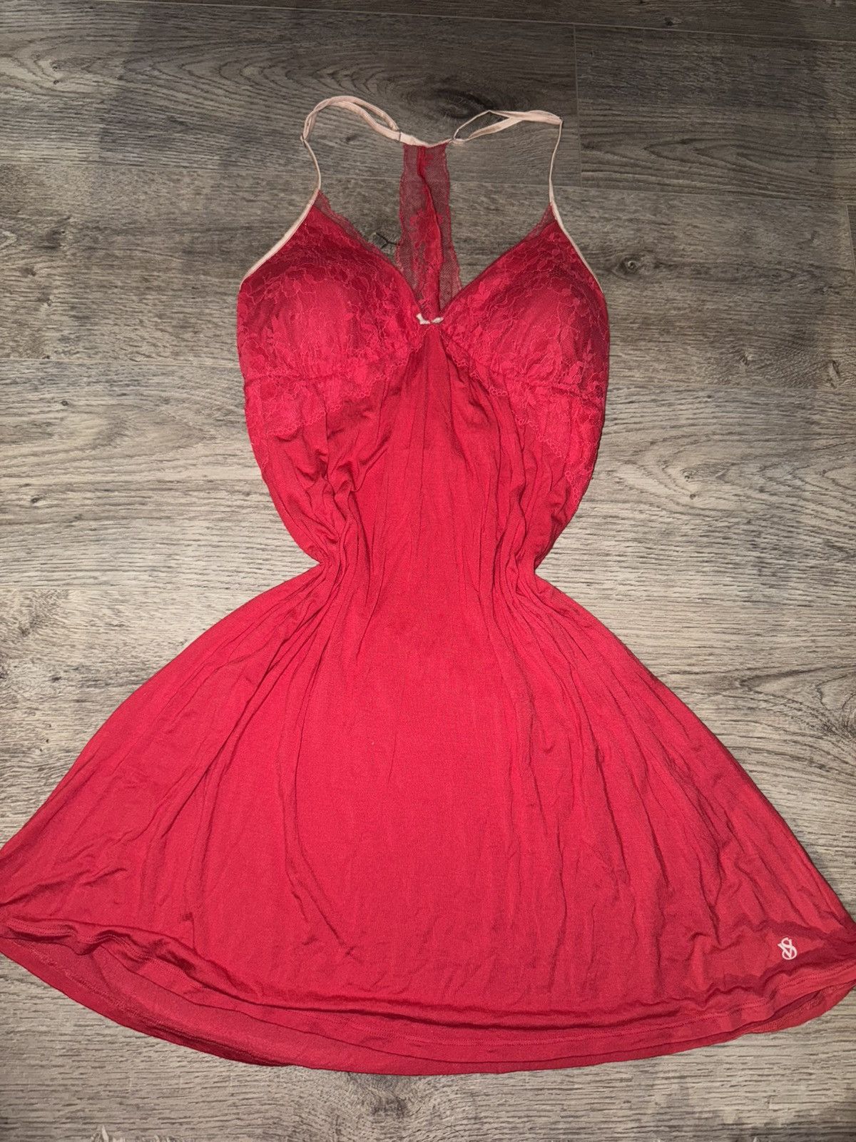 Victoria's Secret Victoria’s Secret Super Soft Lacy Red Lingerie Dress L Size L / US 10 / IT 46 - 1 Thumbnail