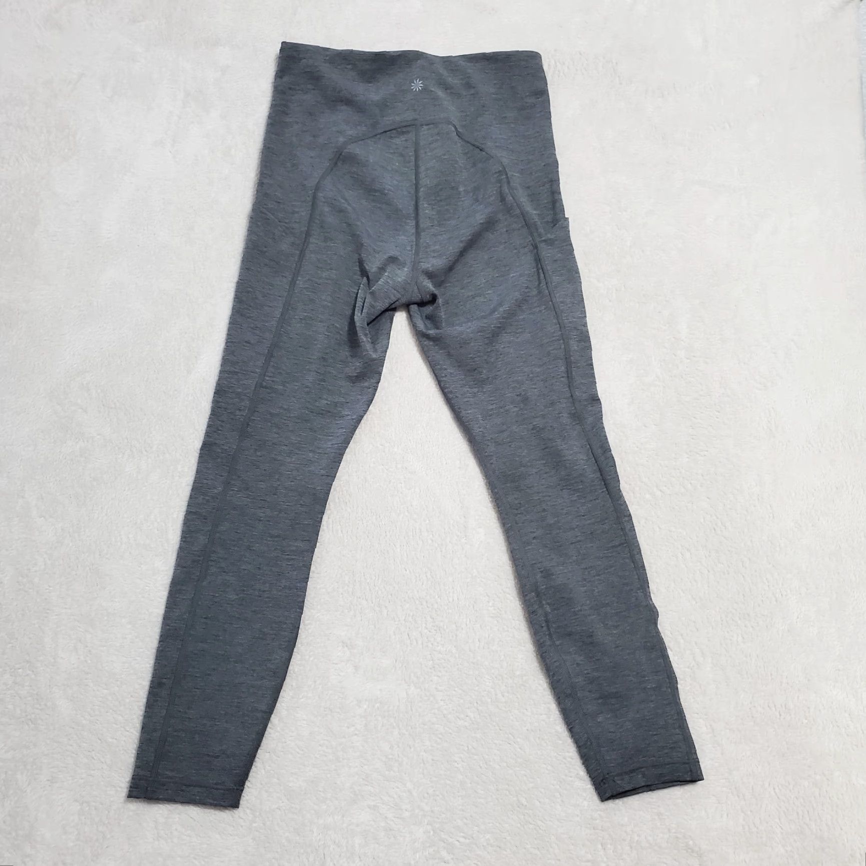 Athleta Athleta Women Tight 7/8 Gray Mid Rise Stretch Pocket Leggings Size ONE SIZE - 2 Thumbnail