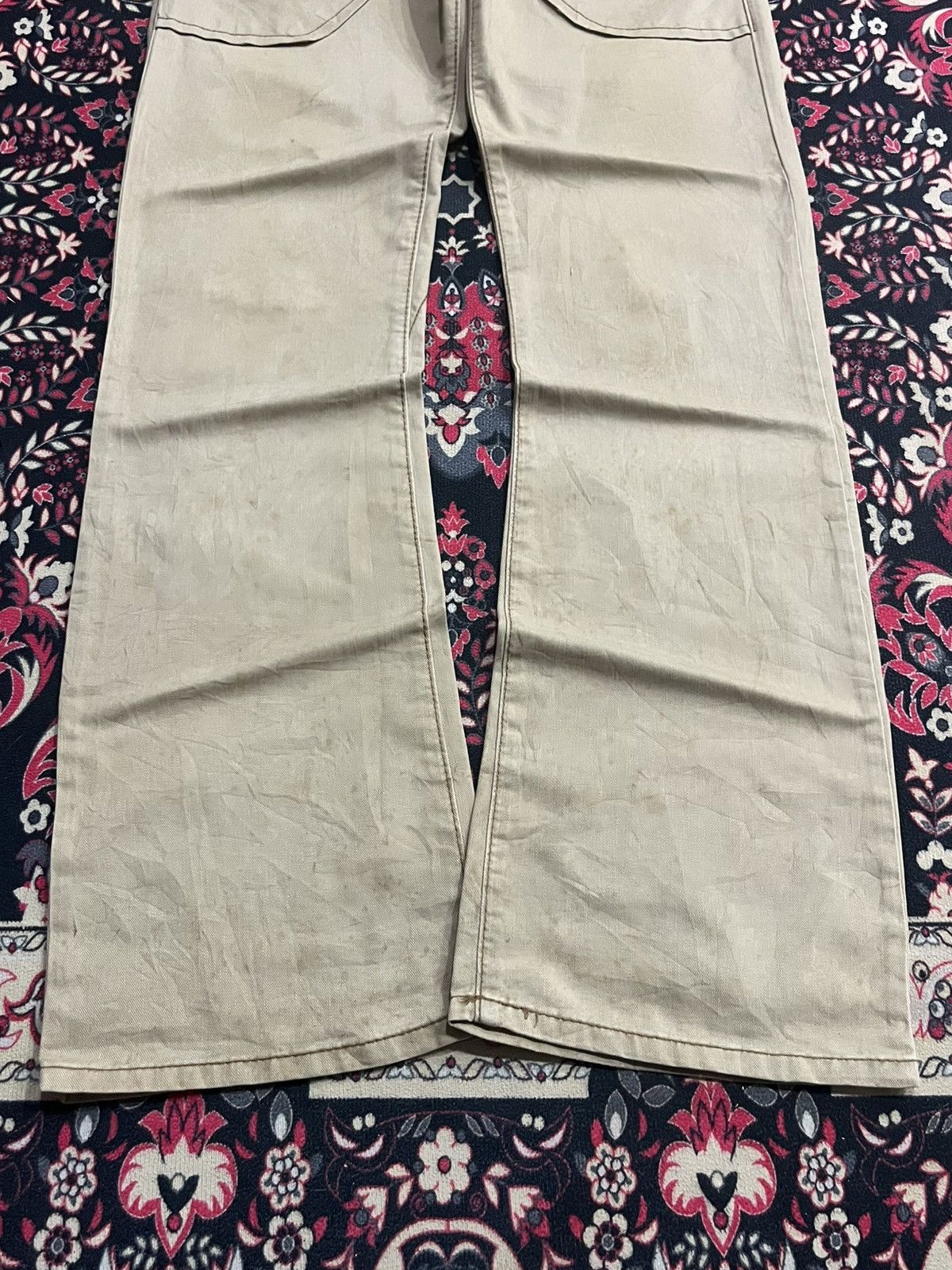 Edwin Vintage Japanese Edwin 503 Cargo Khaki Washed Flare Pants Size US 30 / EU 46 - 9 Thumbnail