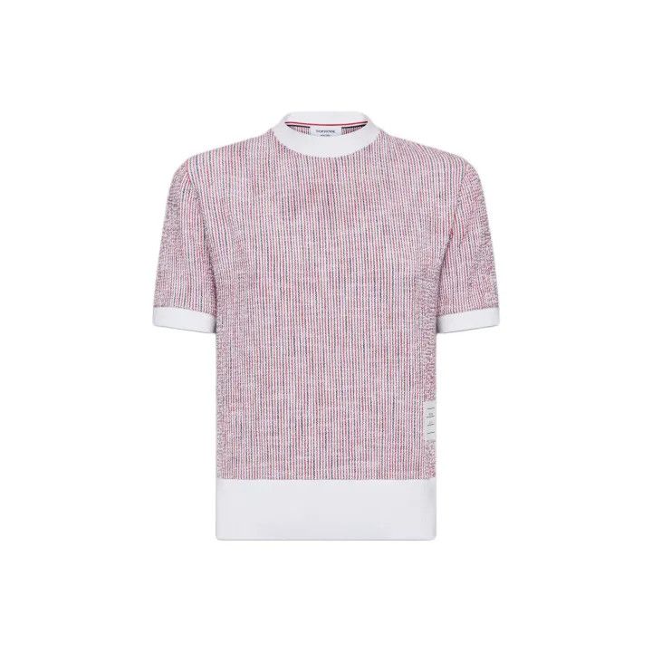 Thom Browne Thom Browne Short Sleeve Logo T-Shirt for Women 0079 Size L / US 10 / IT 46 - 1 Thumbnail