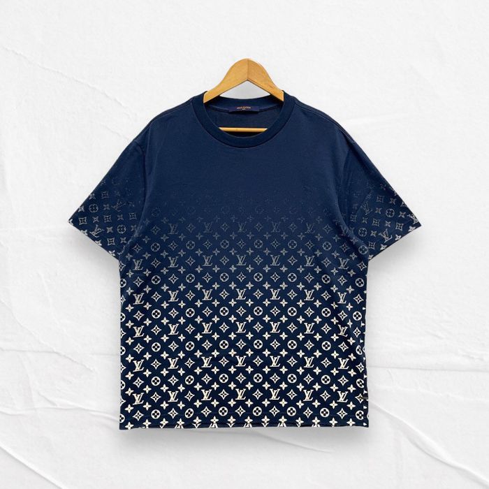 Louis Vuitton LV Monogram Gradient Navy Blue T Shirt