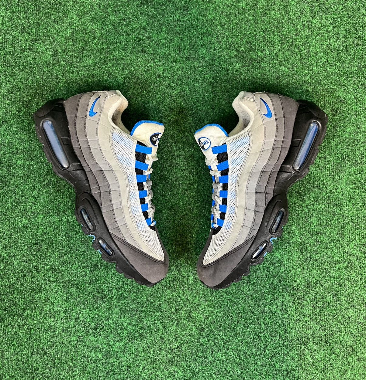 Nike Air Max 95 OG Crystal Blue White Grey Black Mens Sz 13