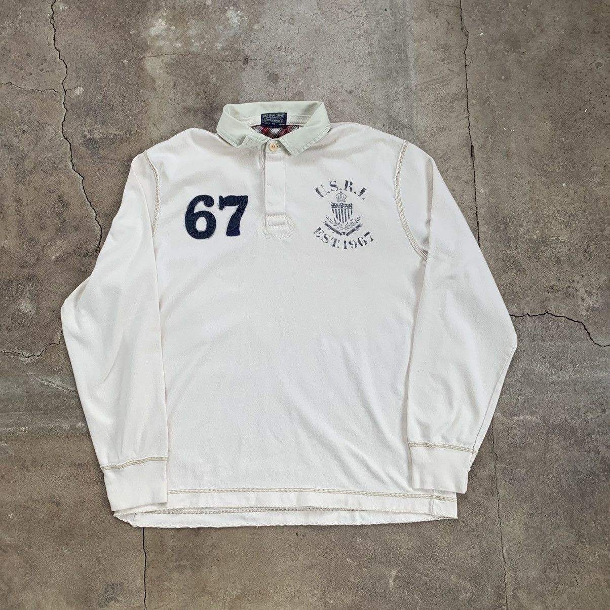 Polo Ralph Lauren Vintage Polo Ralph Lauren Rugby Longsleeve Kanye West Size US XL / EU 56 / 4 - 2 Thumbnail
