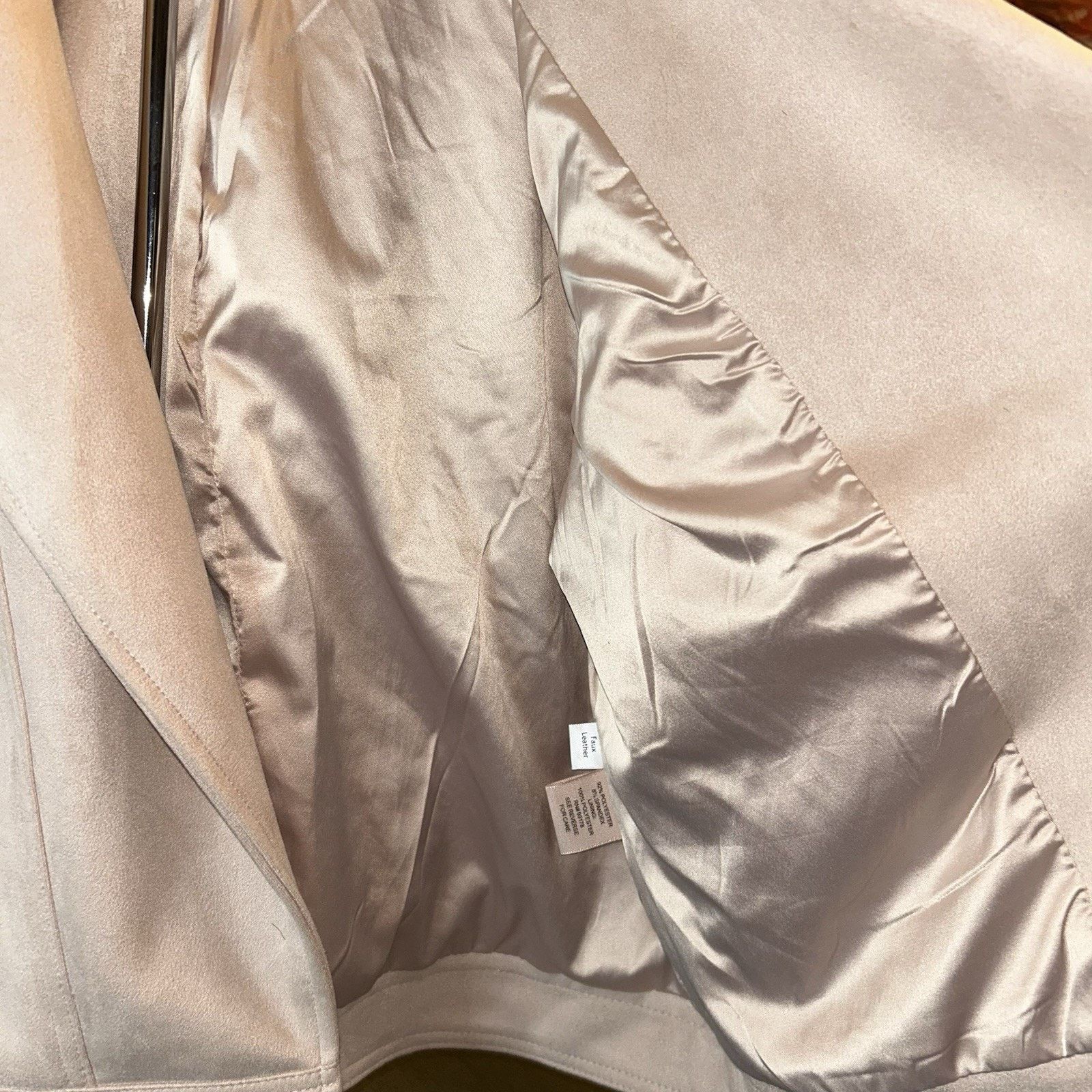 & Other Stories Philosophy Womens Faux Leather Long Sleeve Jacket Pink XL Size XL / US 12-14 / IT 48-50 - 4 Thumbnail