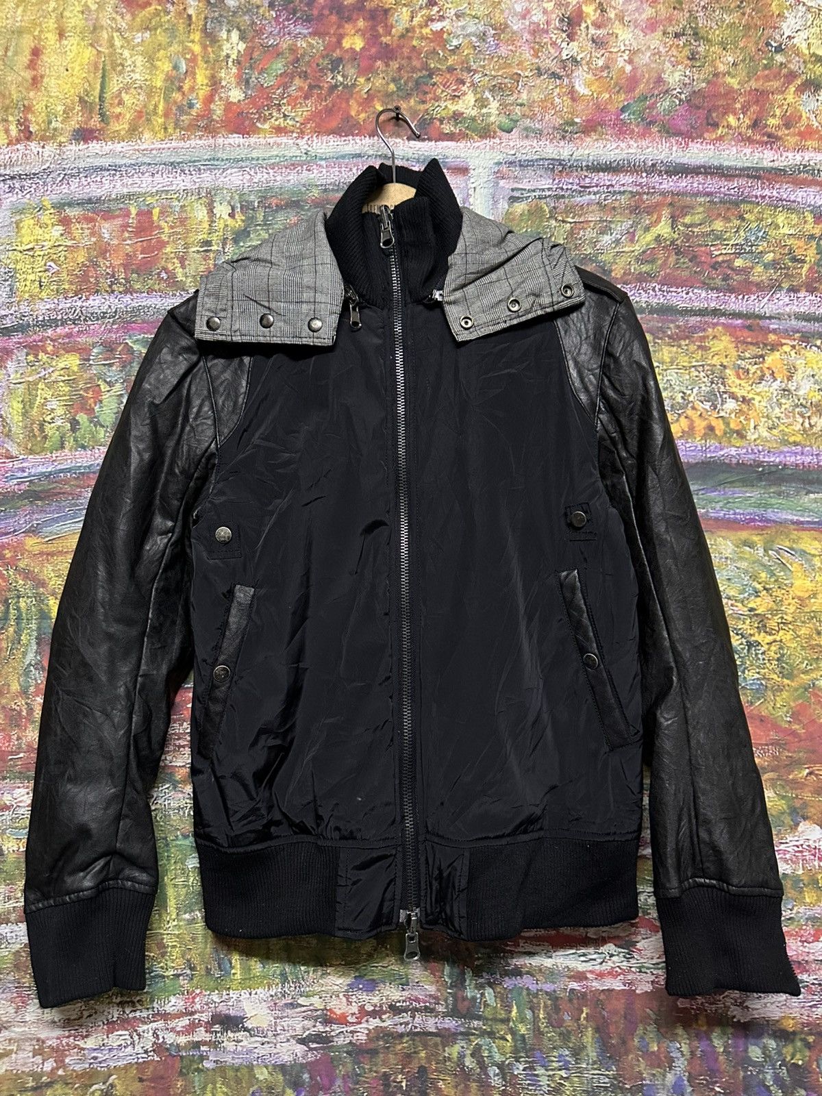 Number (N)ine Vintage Brthbreath reversible black smoke&white beech jack Size US M / EU 48-50 / 2 - 6 Thumbnail