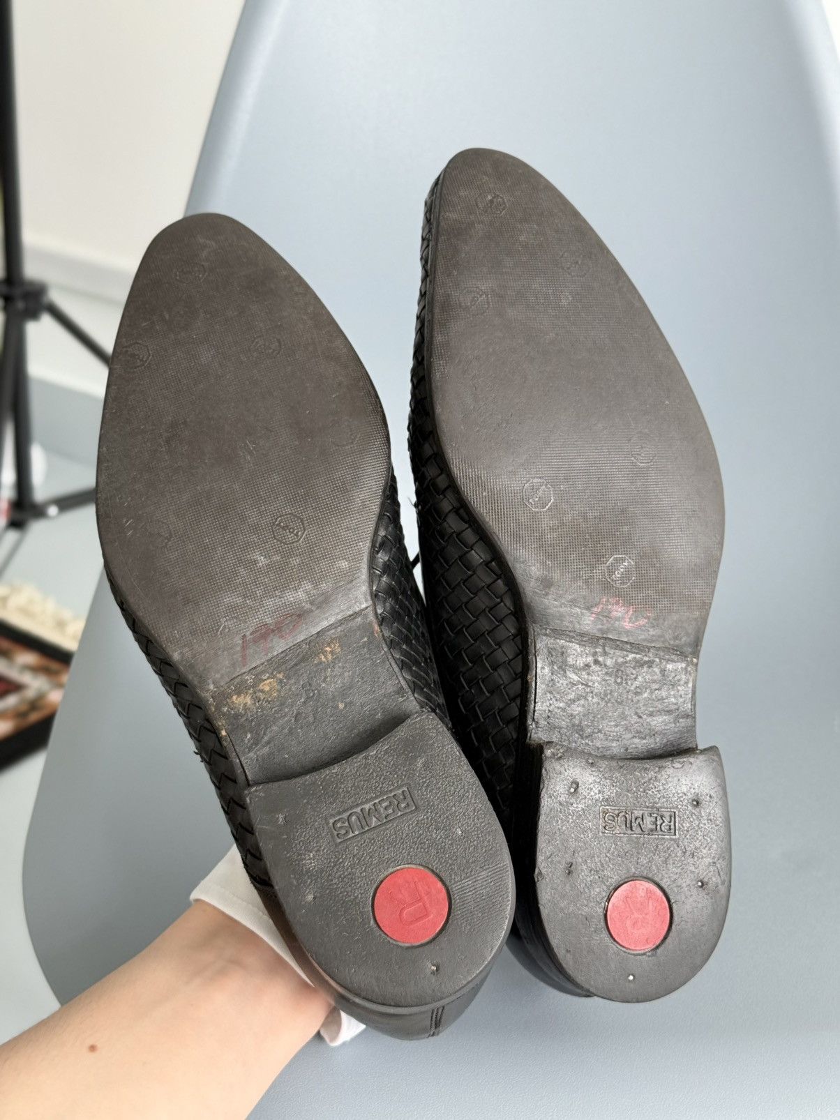 Dolce & Gabbana Dolce & Gabbana Intrecciato Woven Leather Derby Shoes Black Size US 10 / EU 43 - 20 Thumbnail