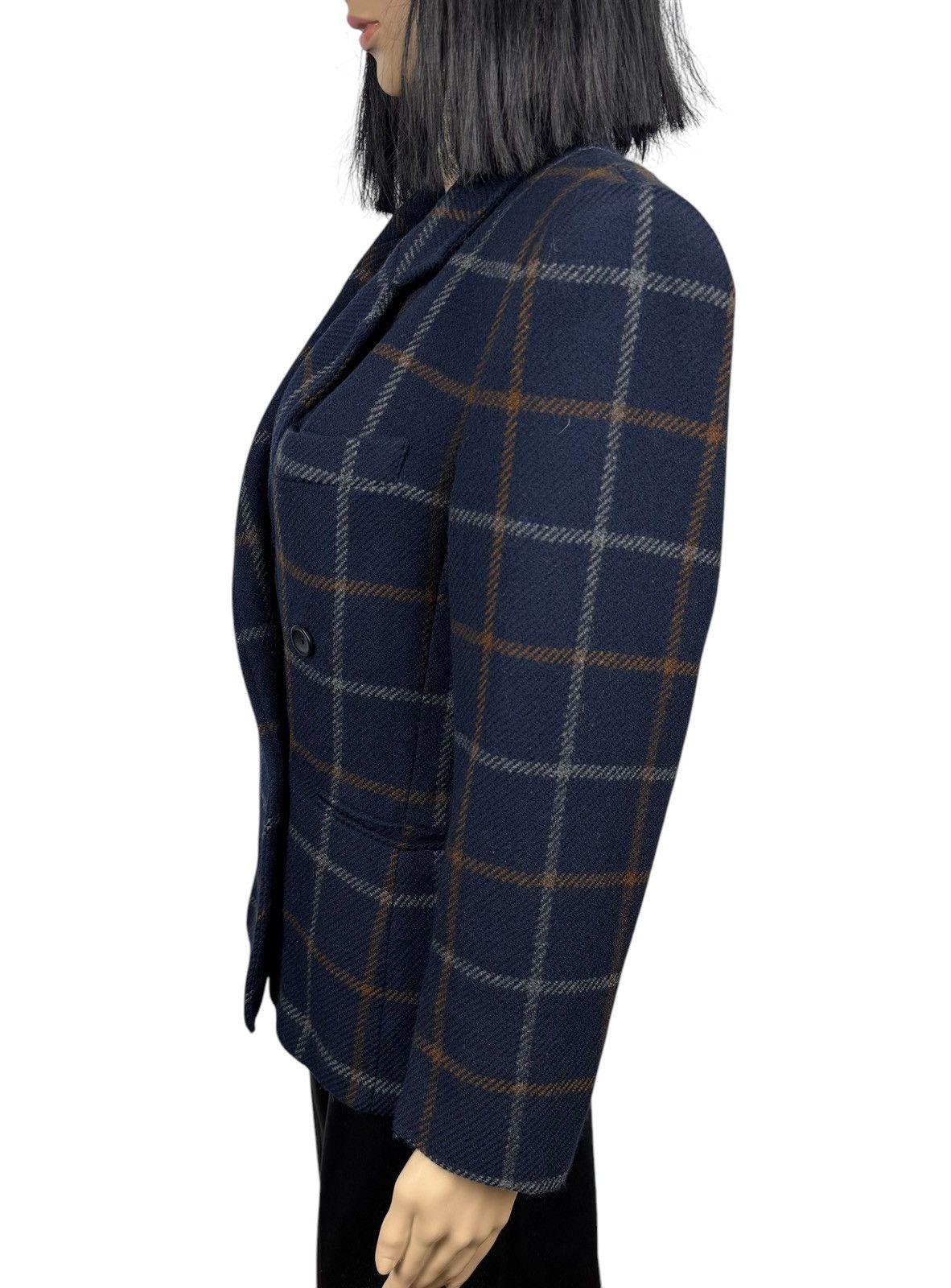 Marella × Vintage Marella Plaid Wool Vintage Blazer Jacket size US6 IT40 Size M / US 6-8 / IT 42-44 - 5 Thumbnail