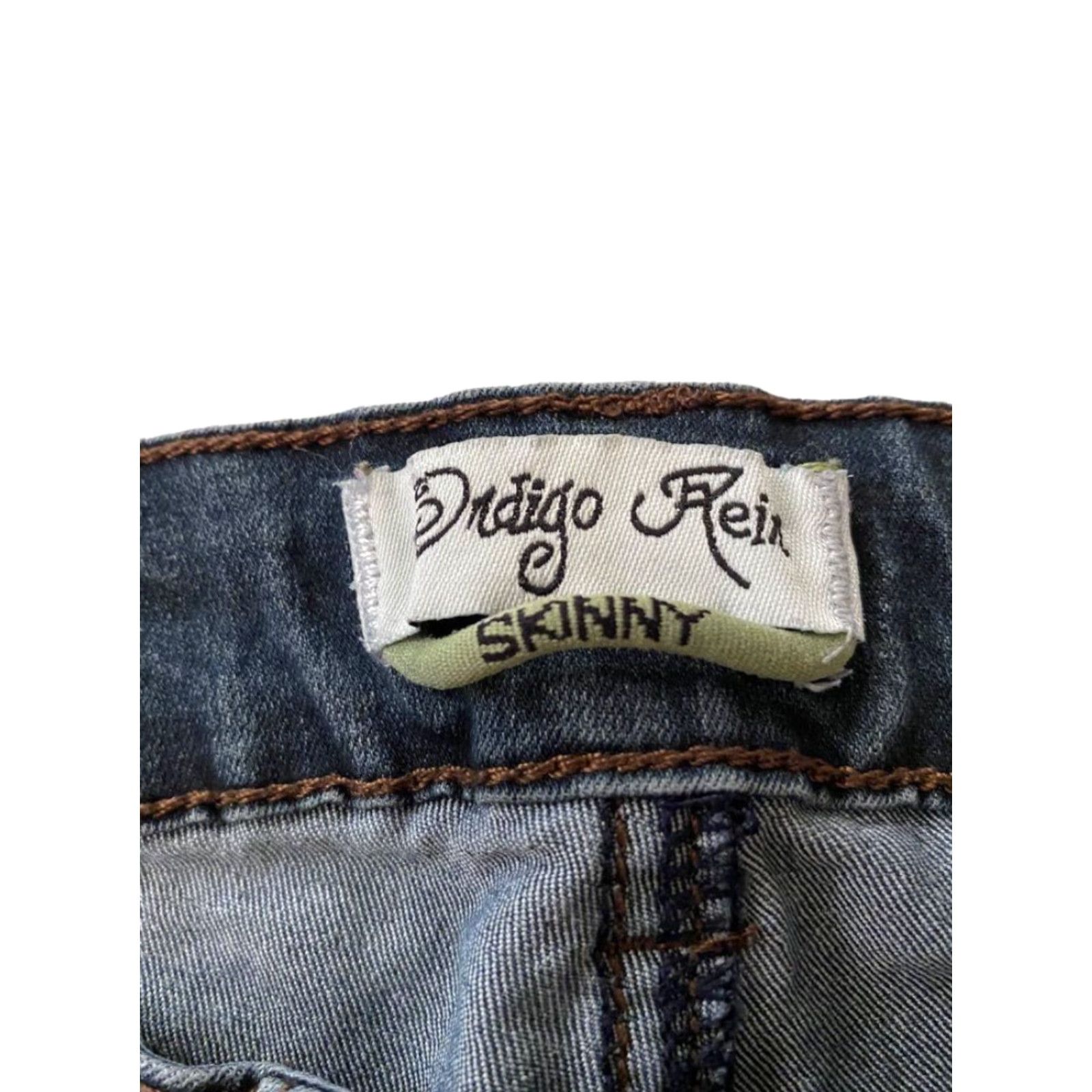 Vintage Indigo Rein Jeans Skinny Lightweight Stretch Junior Women's Size 7 30" Inseam Blue Size 28" / US 6 / IT 42 - 6 Thumbnail