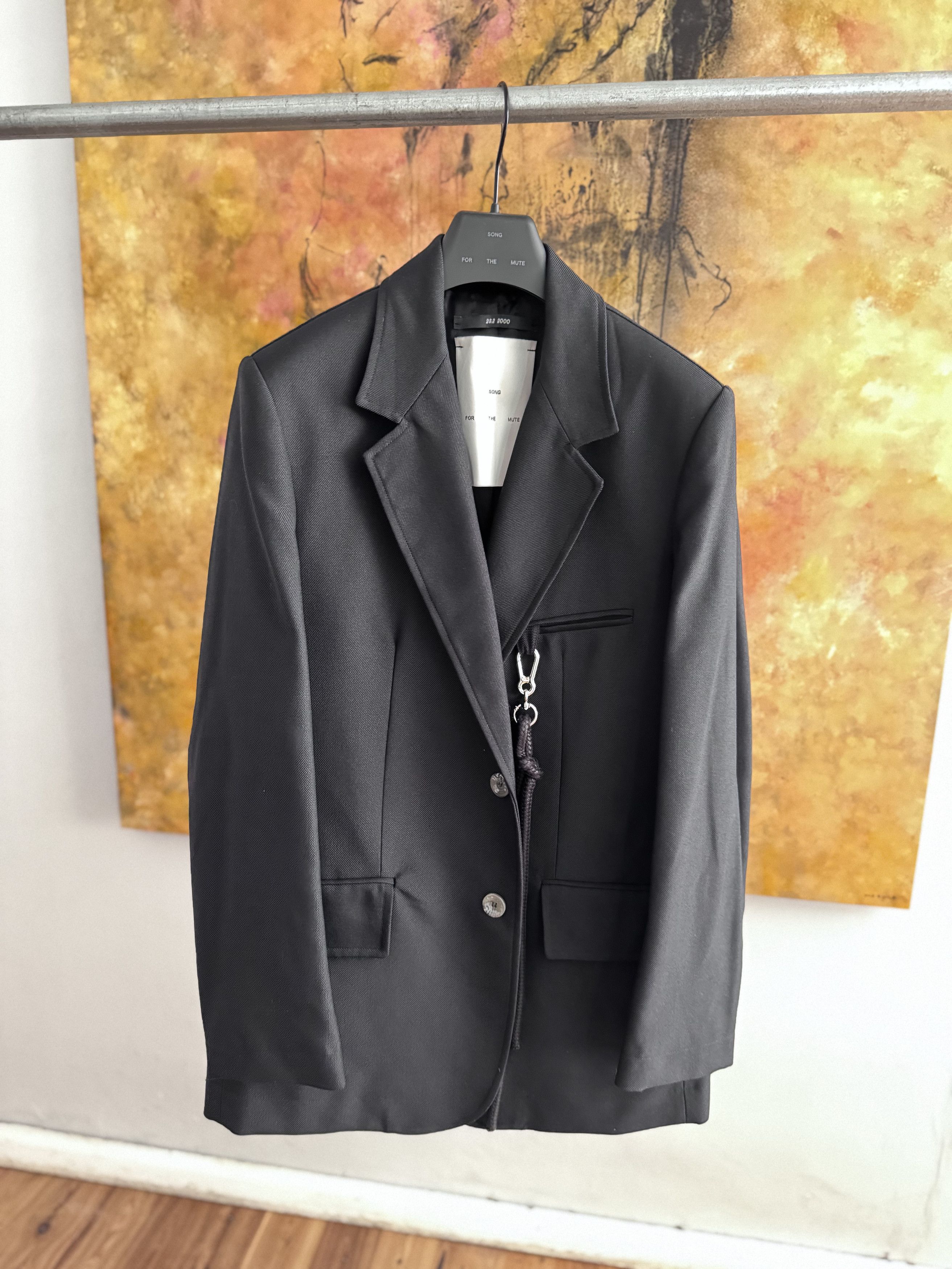 Song For The Mute Oversized Blazer - Drill Poly Wool Size US S / EU 44-46 / 1 - 2 Thumbnail