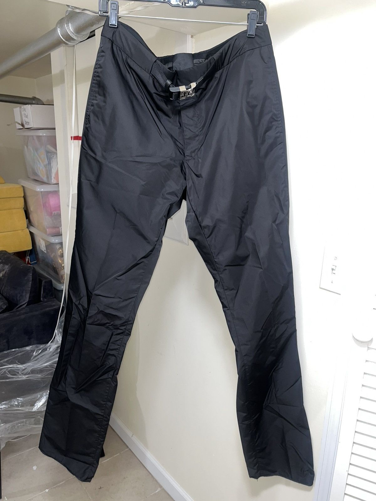 Givenchy Givenchy Slim Fit Belted Nylon Pant Sz 52 Size US 36 / EU 52 - 2 Thumbnail