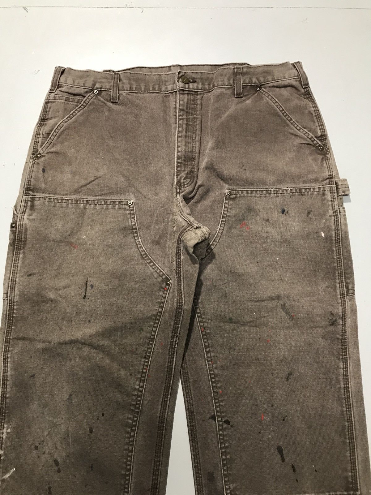 Carhartt Vintage carhartt B136 DKB double knee workwear denim Size US 38 / EU 54 - 4 Thumbnail