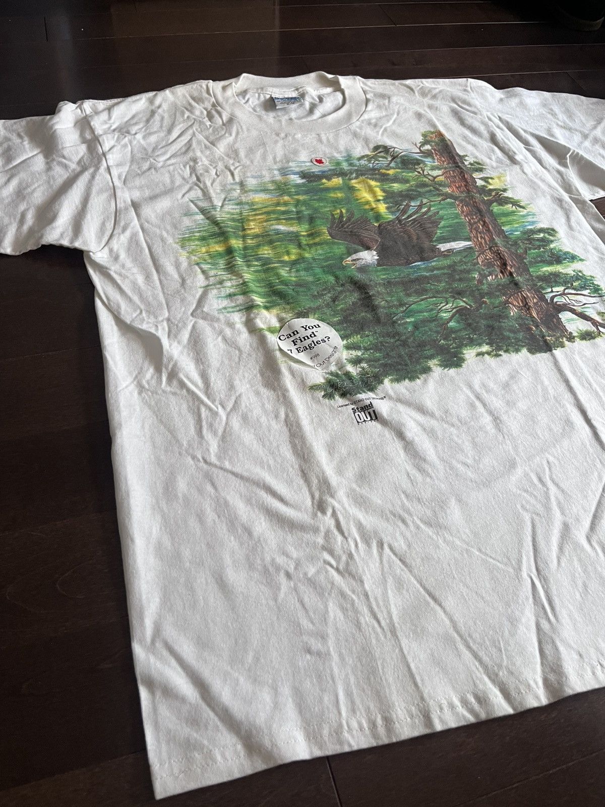 Gildan Vintage Eagle 1994 Stand Out Design Rare Hidden Eagle Shirt Size US XL / EU 56 / 4 - 4 Thumbnail
