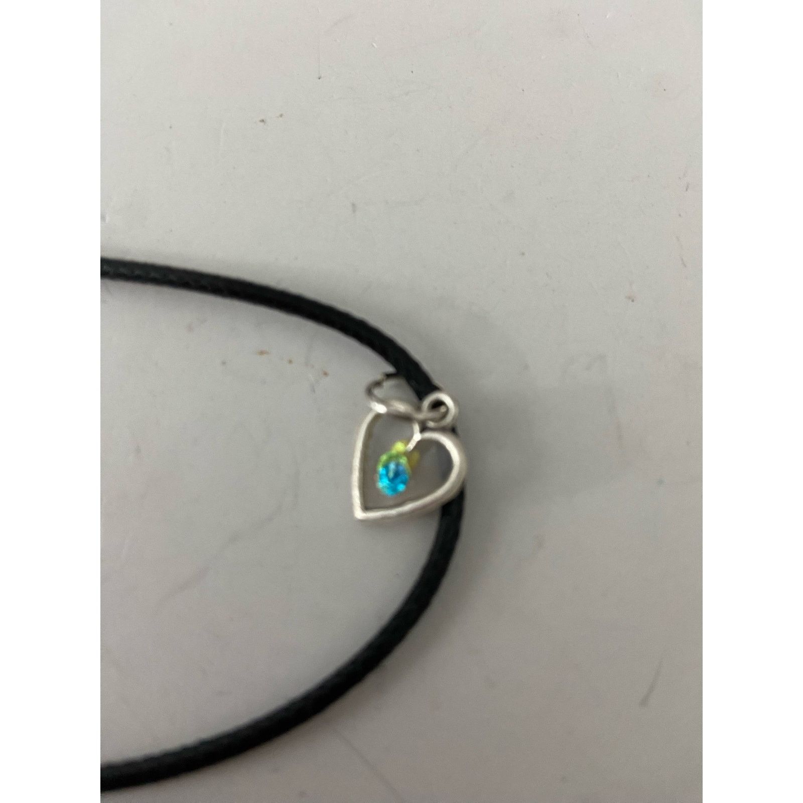 Handmade clear heart pendant necklace Size ONE SIZE - 4 Thumbnail