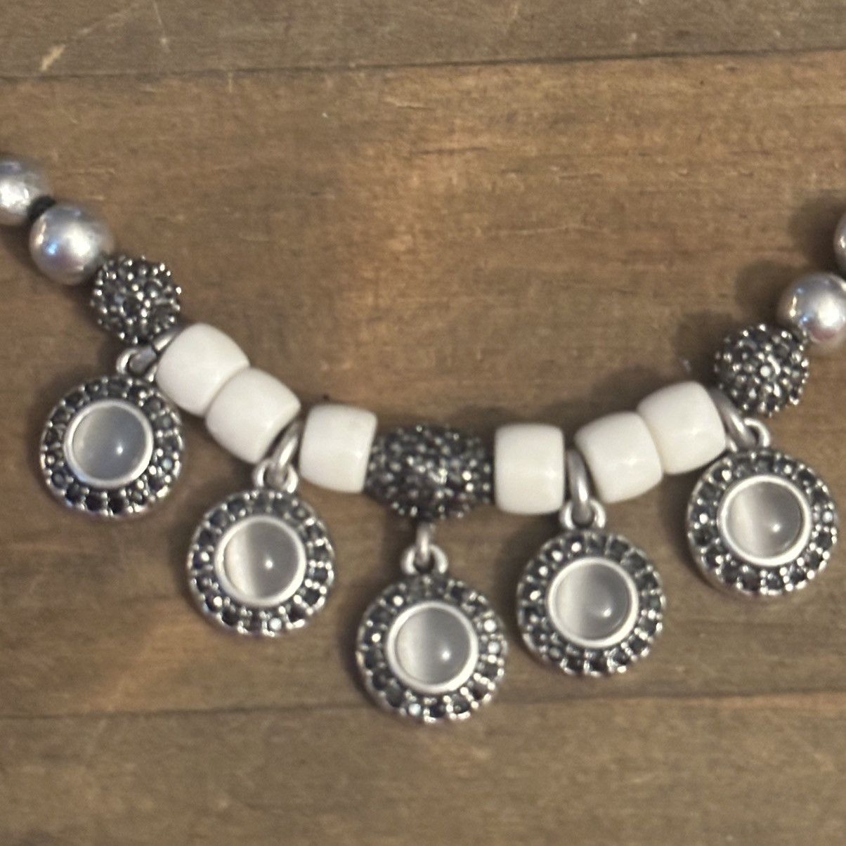 Lucky Brand Lucky Brand silver tone beaded dangle necklace Size ONE SIZE - 3 Thumbnail