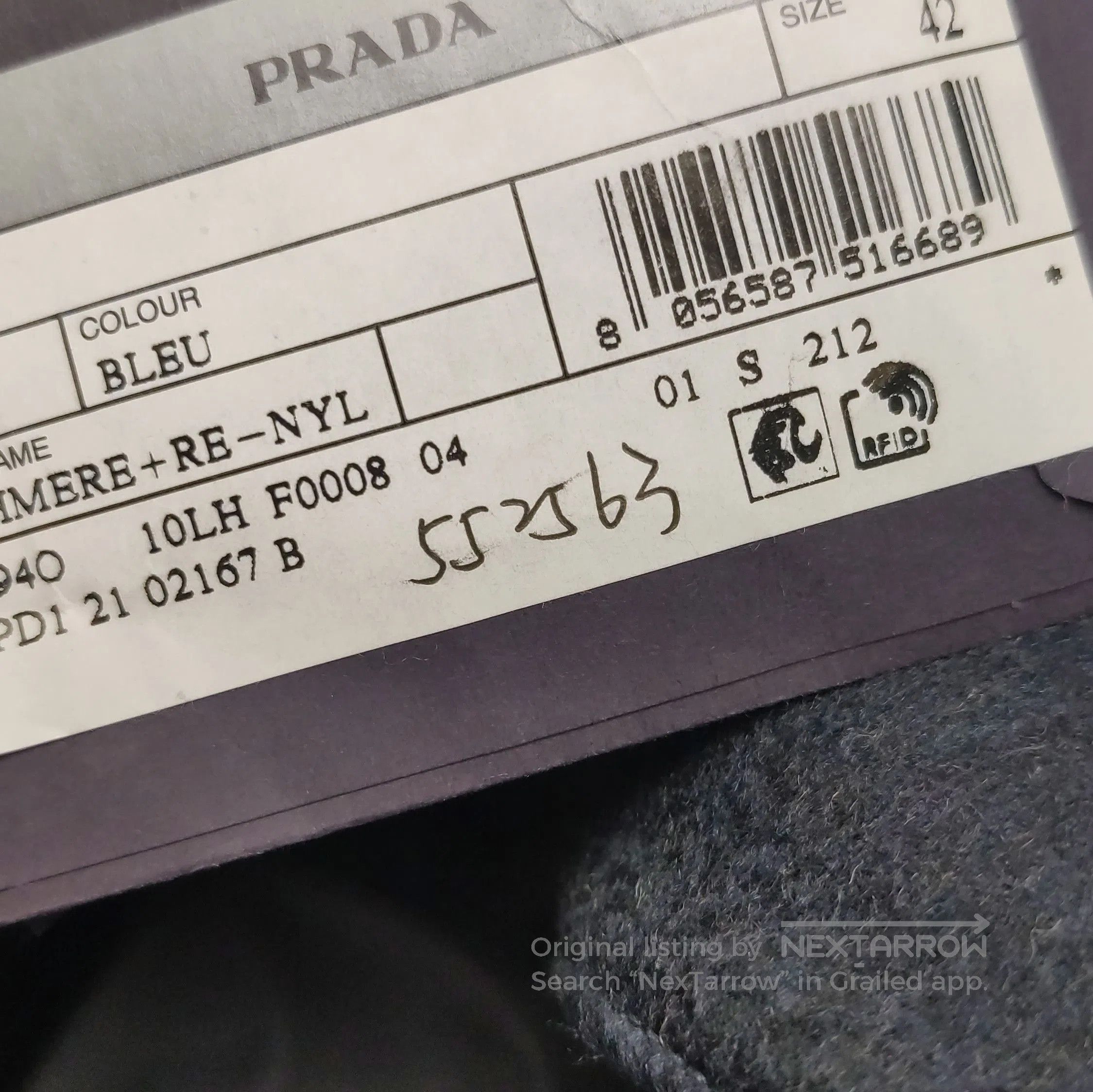Prada Prada Cashmere Hooded Jacket in Navy . Size US L / EU 52-54 / 3 - 9 Thumbnail