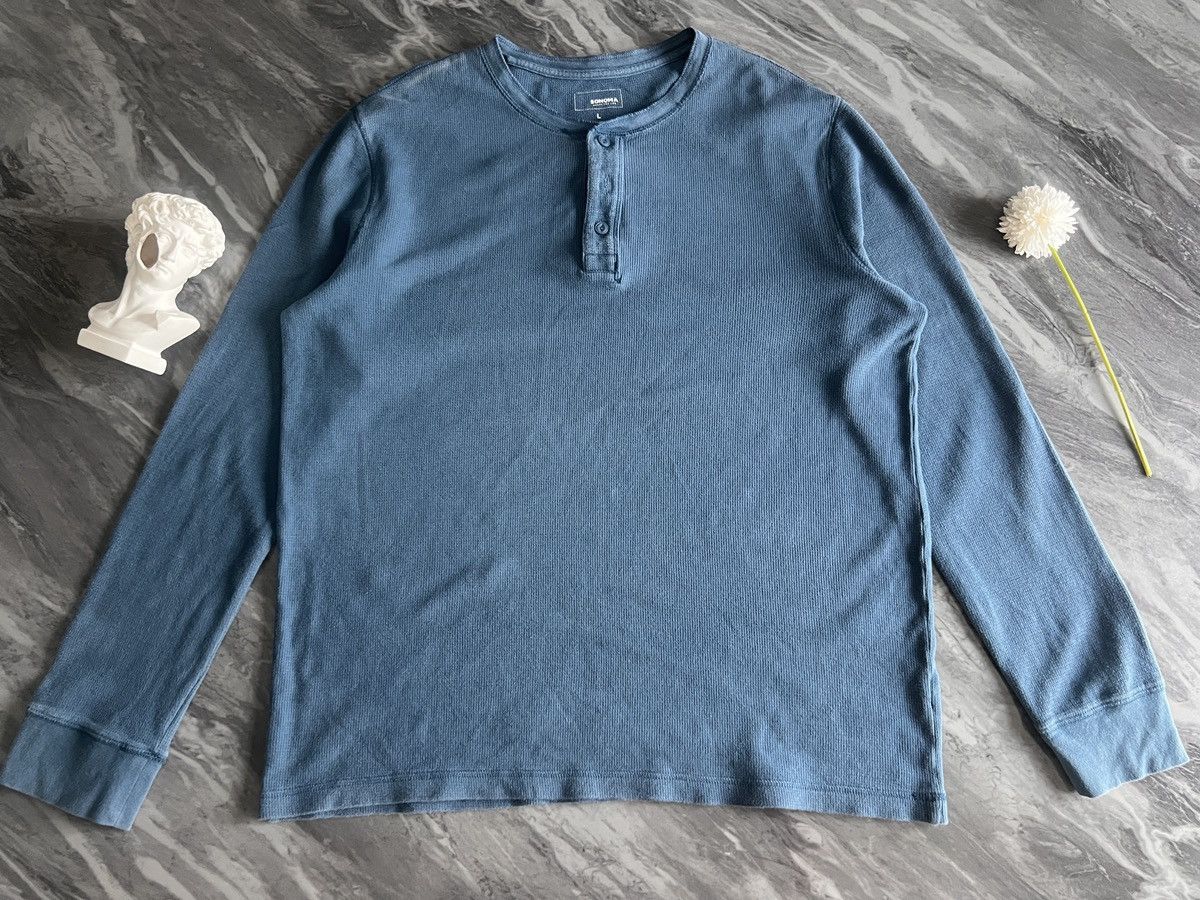 Sonoma Sonoma : Henry Knitted Long Sleeve Shirt Size US L / EU 52-54 / 3 - 2 Thumbnail