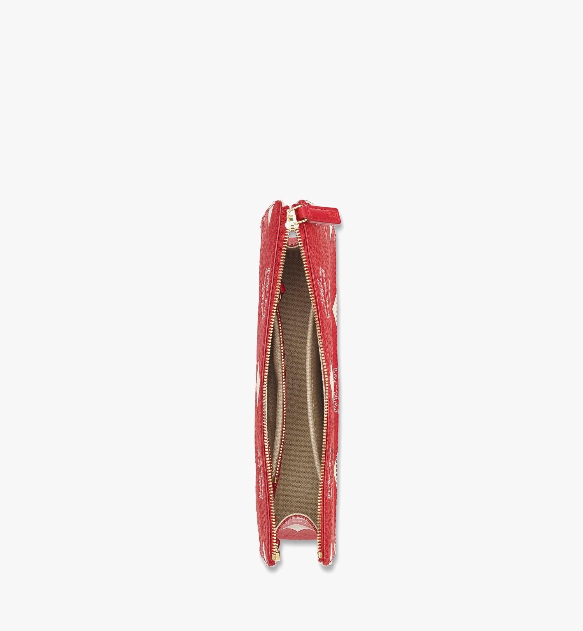 MCM o1mt1gz0225 Size: OS / Small Pouch in Red/White Size ONE SIZE - 2 Thumbnail