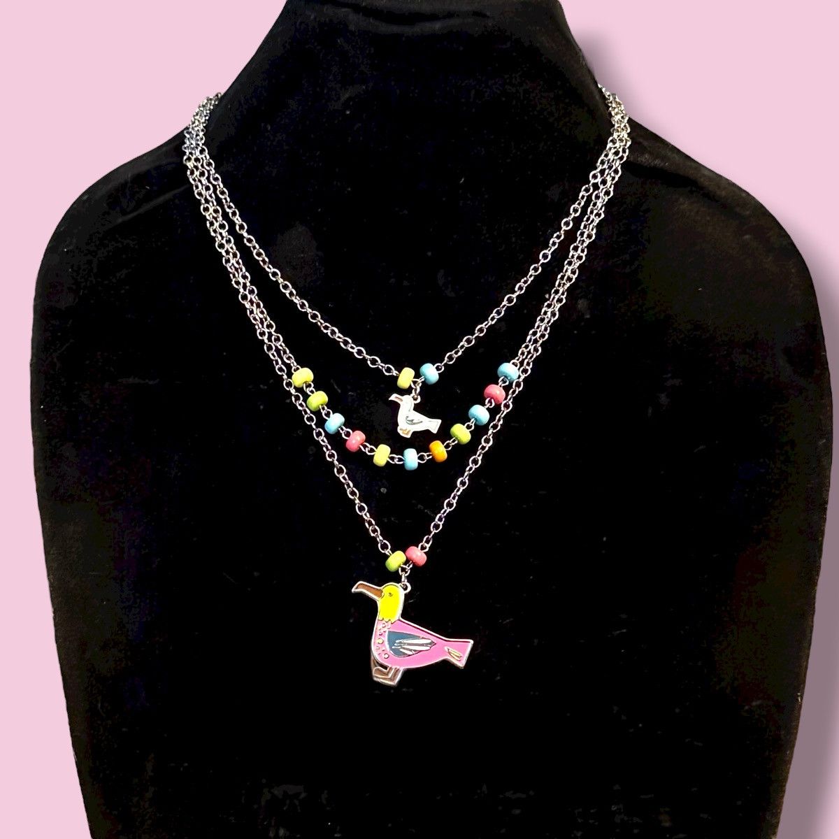 Other Lily Bloom multi strand layered seagull pendant necklace Size ONE SIZE - 1 Thumbnail