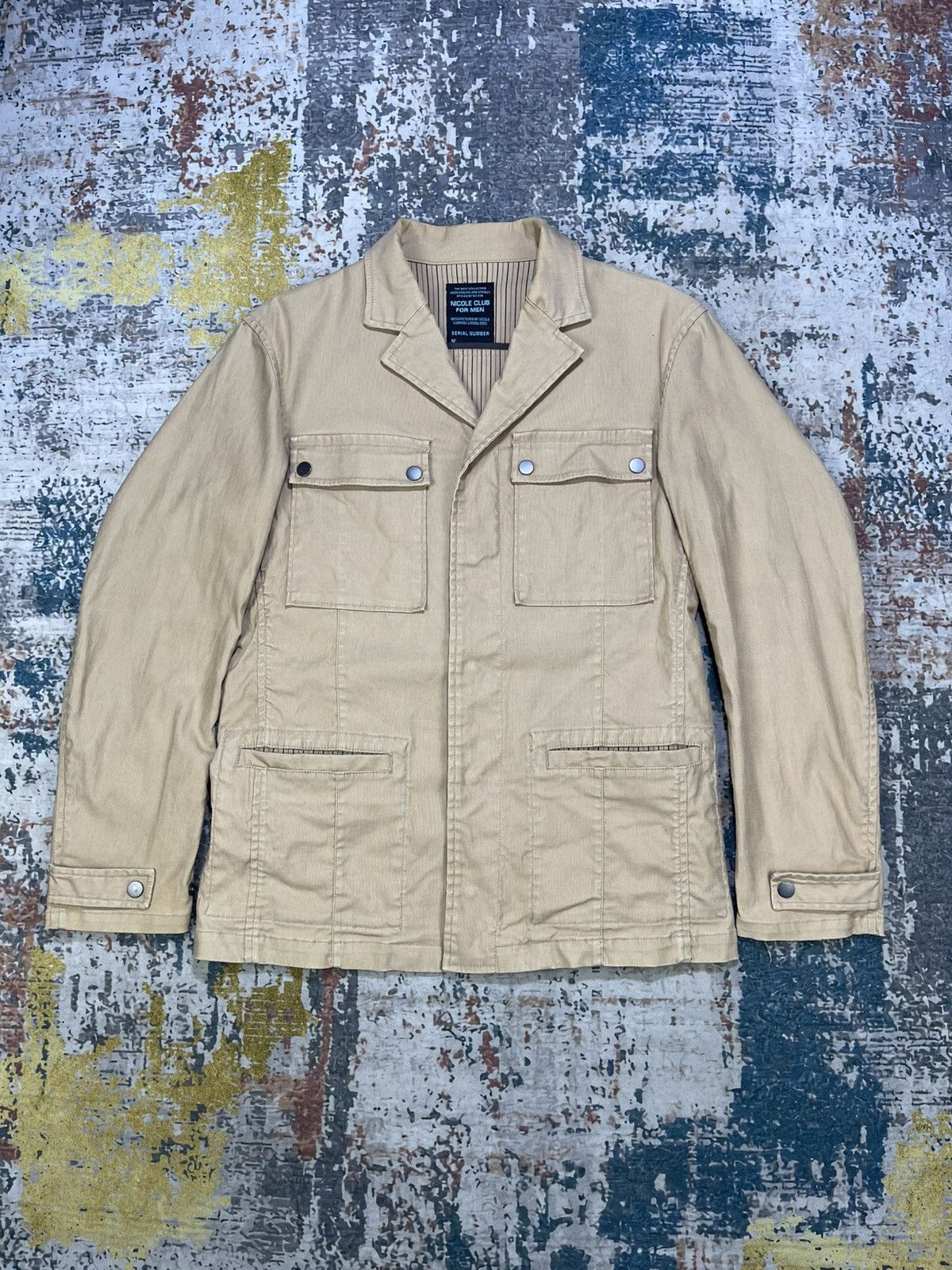 Nicole Club Nicole Club For Men Utility Safari Field Jacket Size US S / EU 44-46 / 1 - 1 Thumbnail