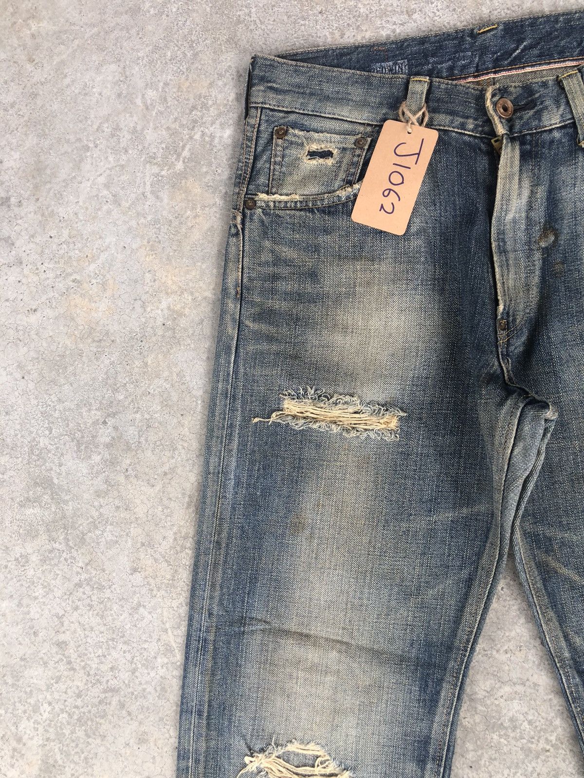 Kapital Vintage Edwin 505 Orange Tab Distressed Denim Size US 32 / EU 48 - 4 Thumbnail