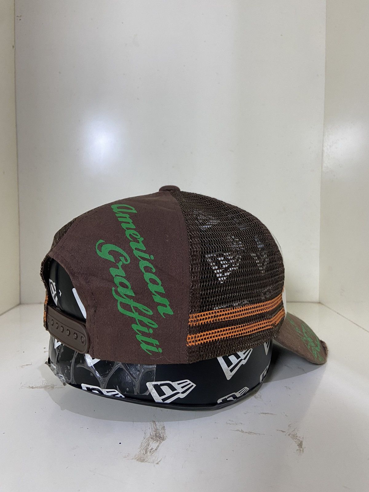 If Six Was Nine 2000s Y2K ditseressed trucker hat Size ONE SIZE - 7 Thumbnail
