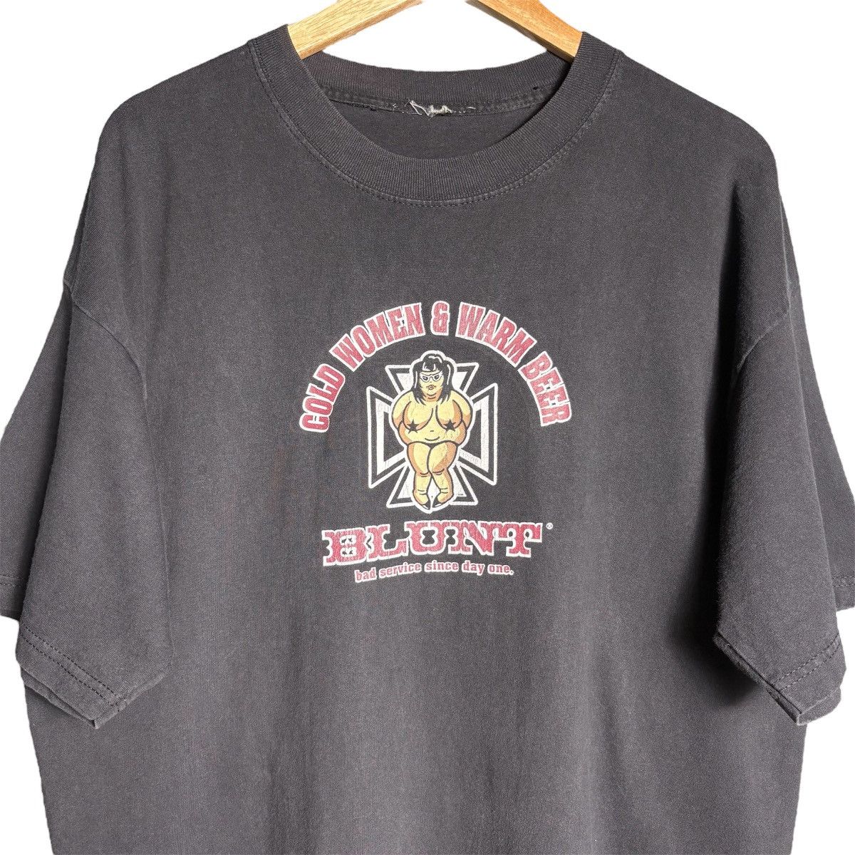 Think Skateboards Vintage 90s Blunt Skateboards Nude Lady Graphic T-Shirt Size US XL / EU 56 / 4 - 2 Thumbnail