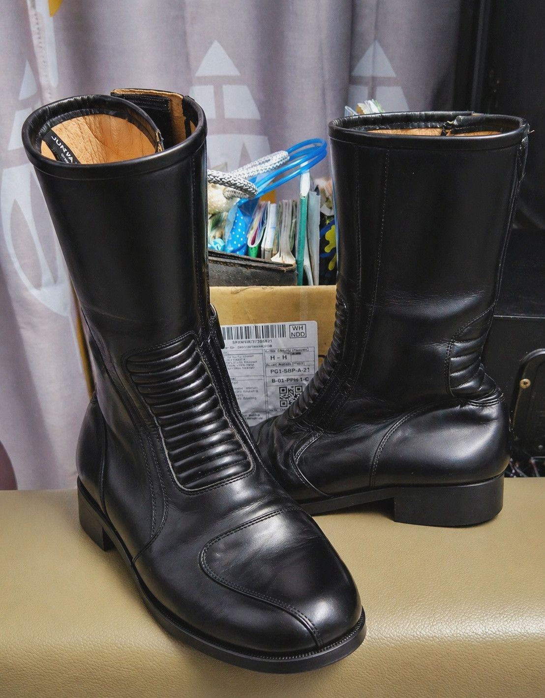 Junya Watanabe Junya Watanabe x Kadoya FW 2012 Cafe Racer Boots Size US 5 / IT 35 - 2 Thumbnail