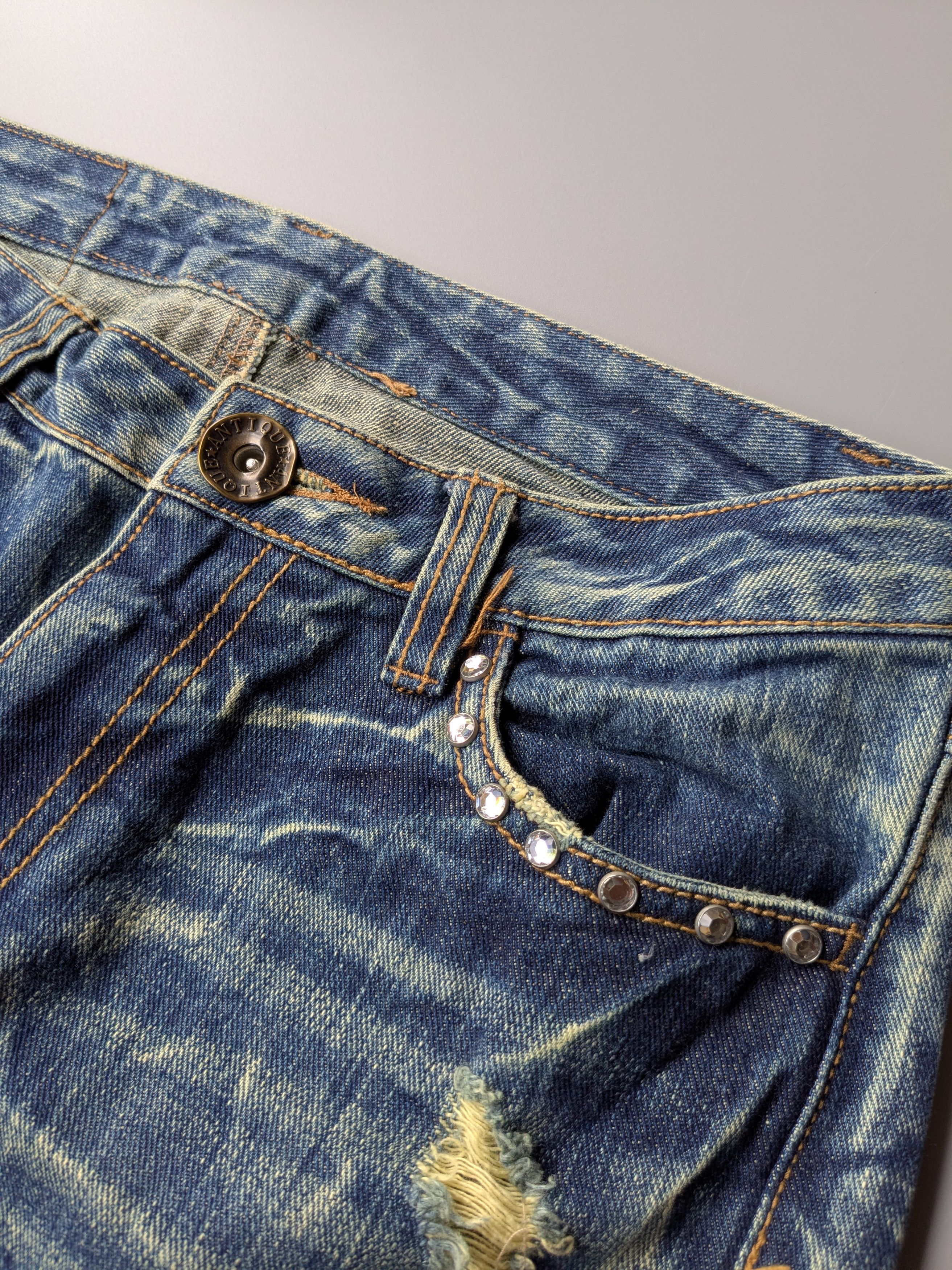 Japanese Brand Ecrire swarovski clawmark flare jeans Size US 30 / EU 46 - 7 Thumbnail
