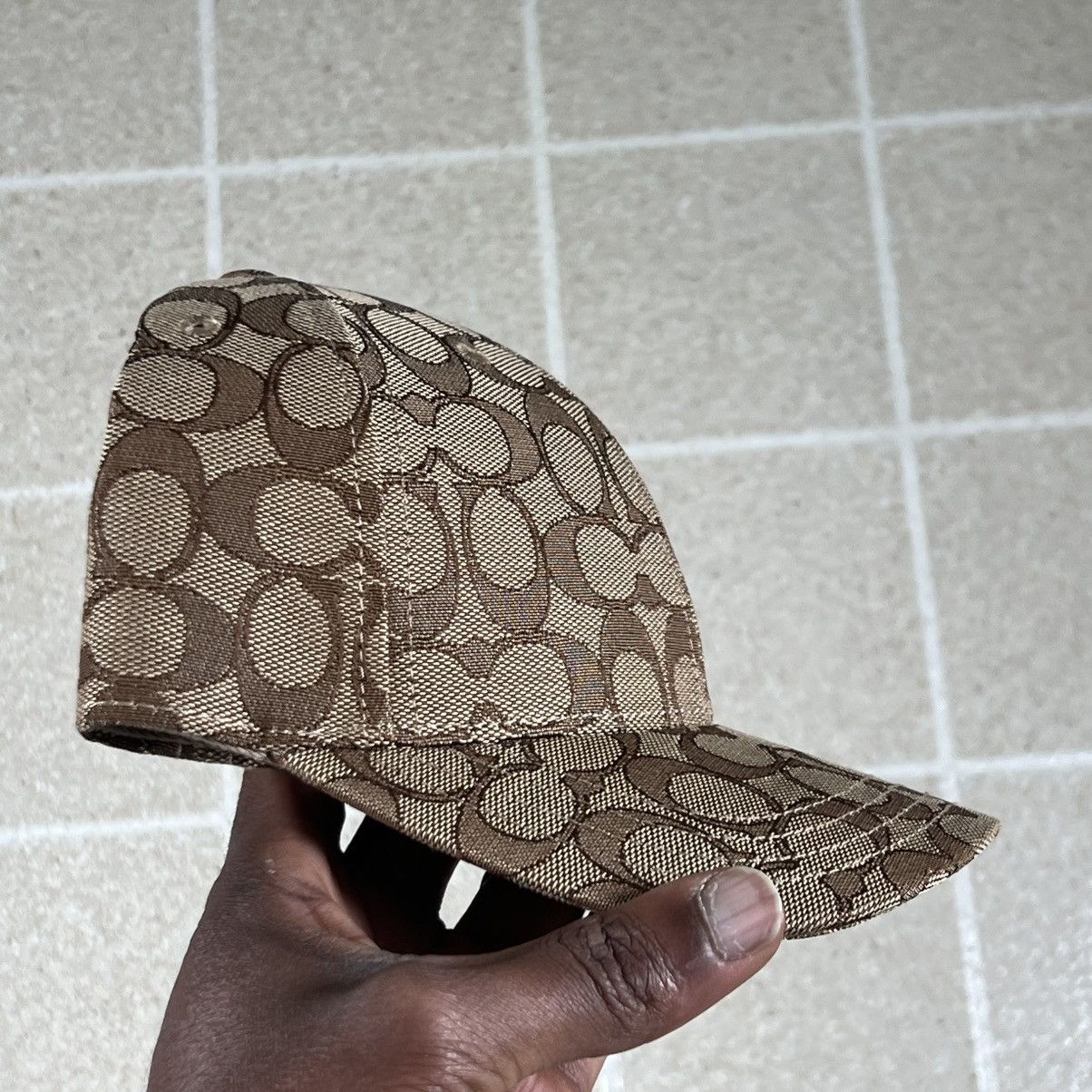 Coach COACH ALLOVER SIGNATURE LOGO JACQUARD BASEBALL/GOLF CAP HAT Size ONE SIZE - 2 Thumbnail