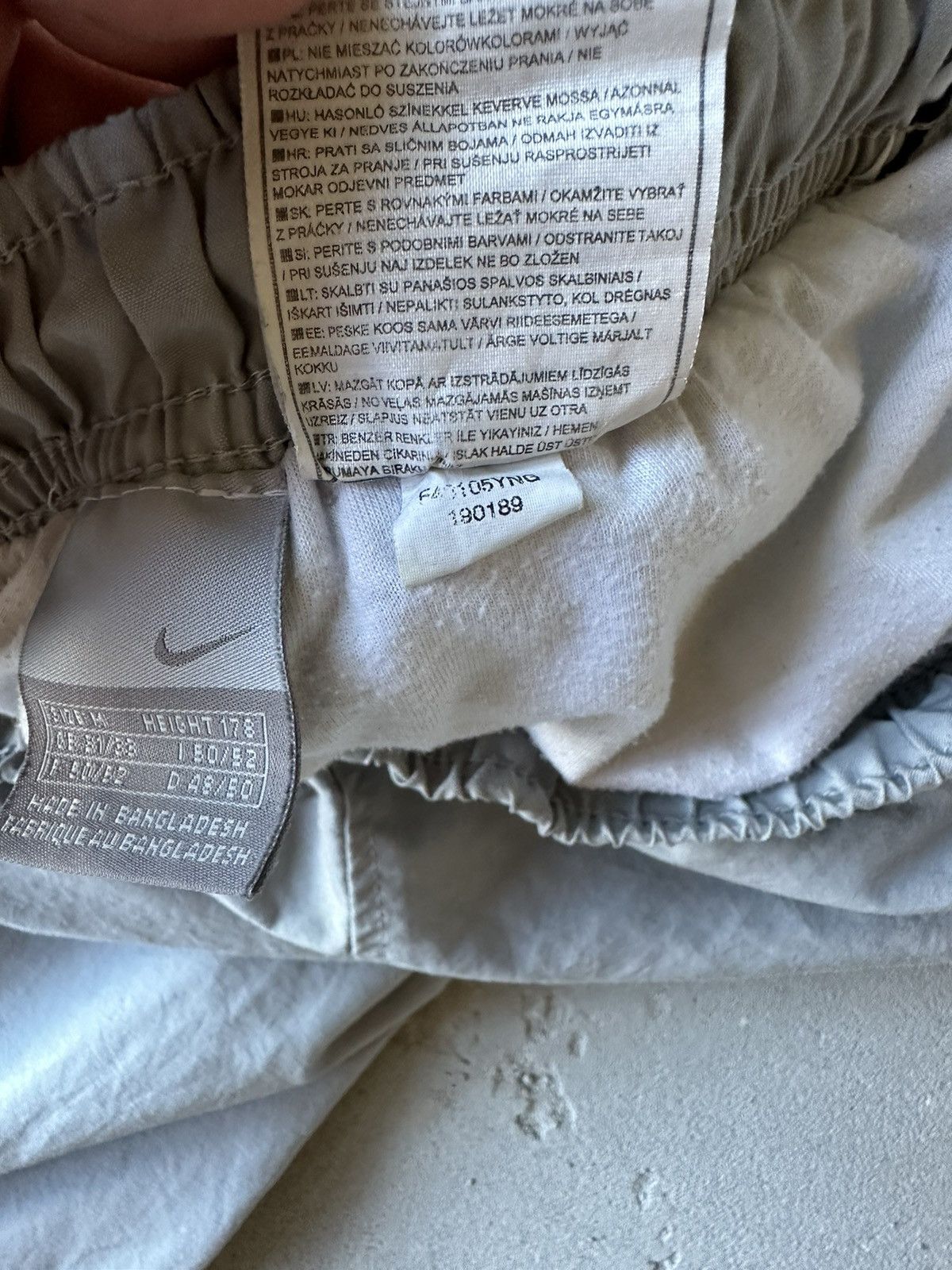 Nike Vintage Y2K Nike Nylon Drill Track Pants Double Swoosh Size US 32 / EU 48 - 7 Thumbnail