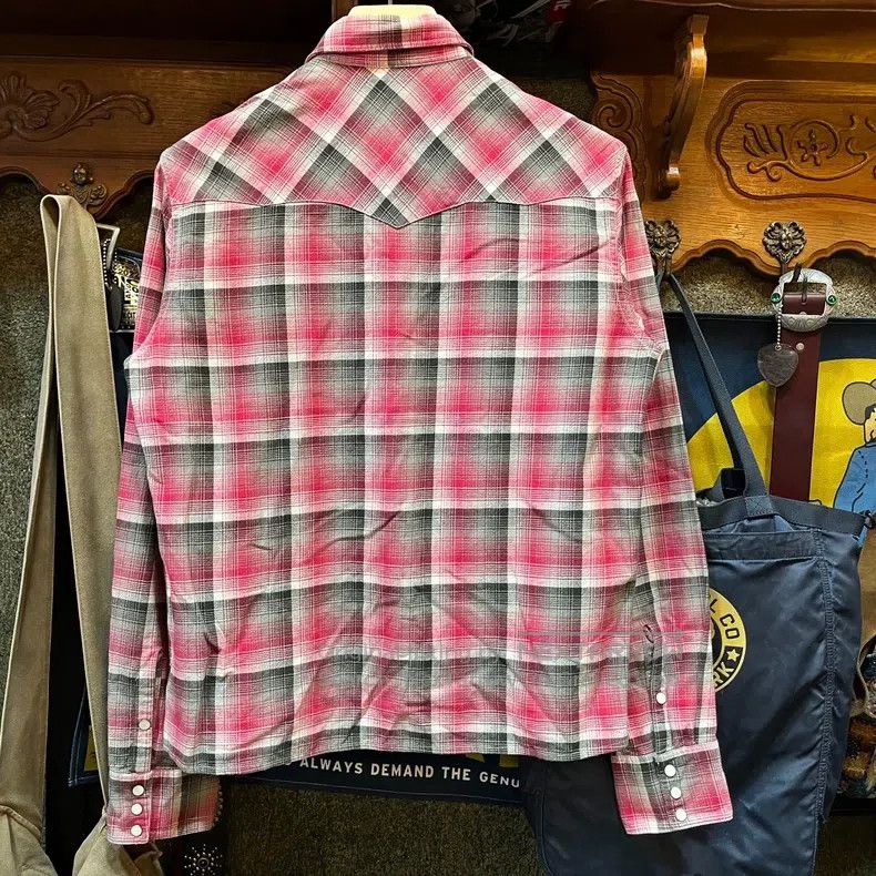 RRL Ralph Lauren RRL Ralph Lauren Western Plaid Shirt Size US M / EU 48-50 / 2 - 2 Thumbnail