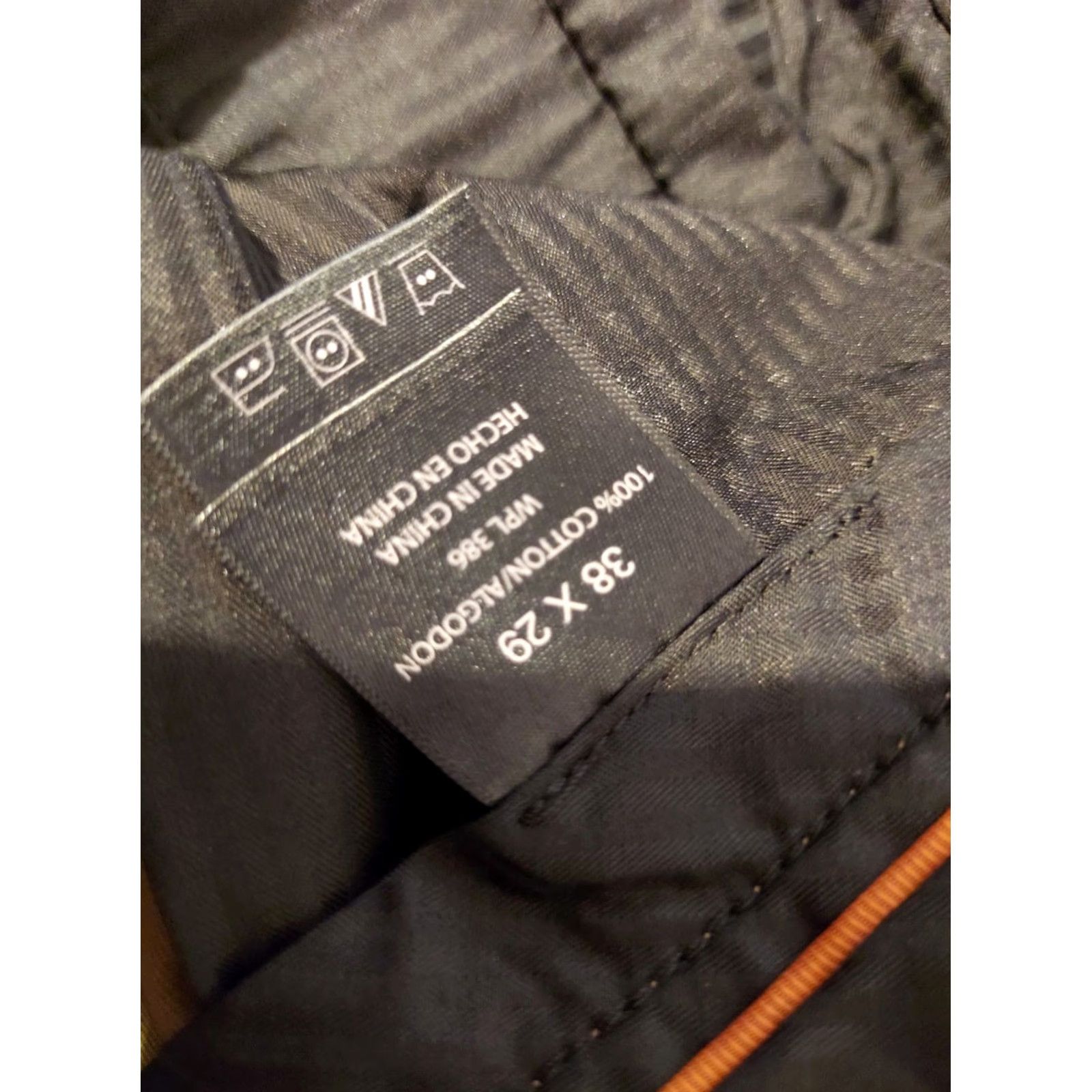 Haggar Haggar Pants Mens Dress Pants 36x29 Khaki Polyester Cotton Flat Front Straight Inseam 29in Slim Classic Chino Slack Beig e? Size US 36 / EU 52 - 5 Thumbnail