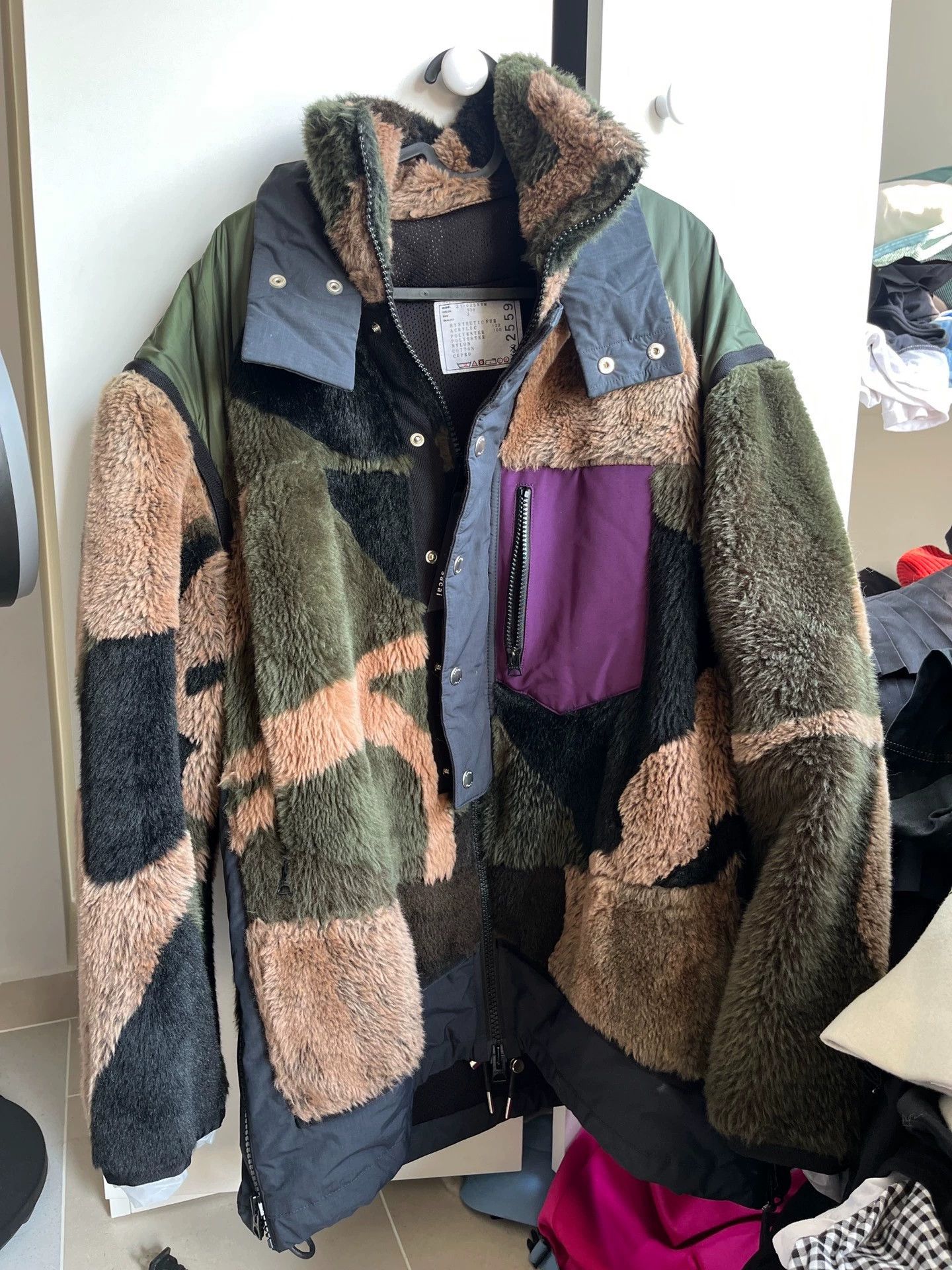 Sacai sacai techwear teddy fur thick parka US 2 95new Size US M / EU 48-50 / 2 - 1 Thumbnail