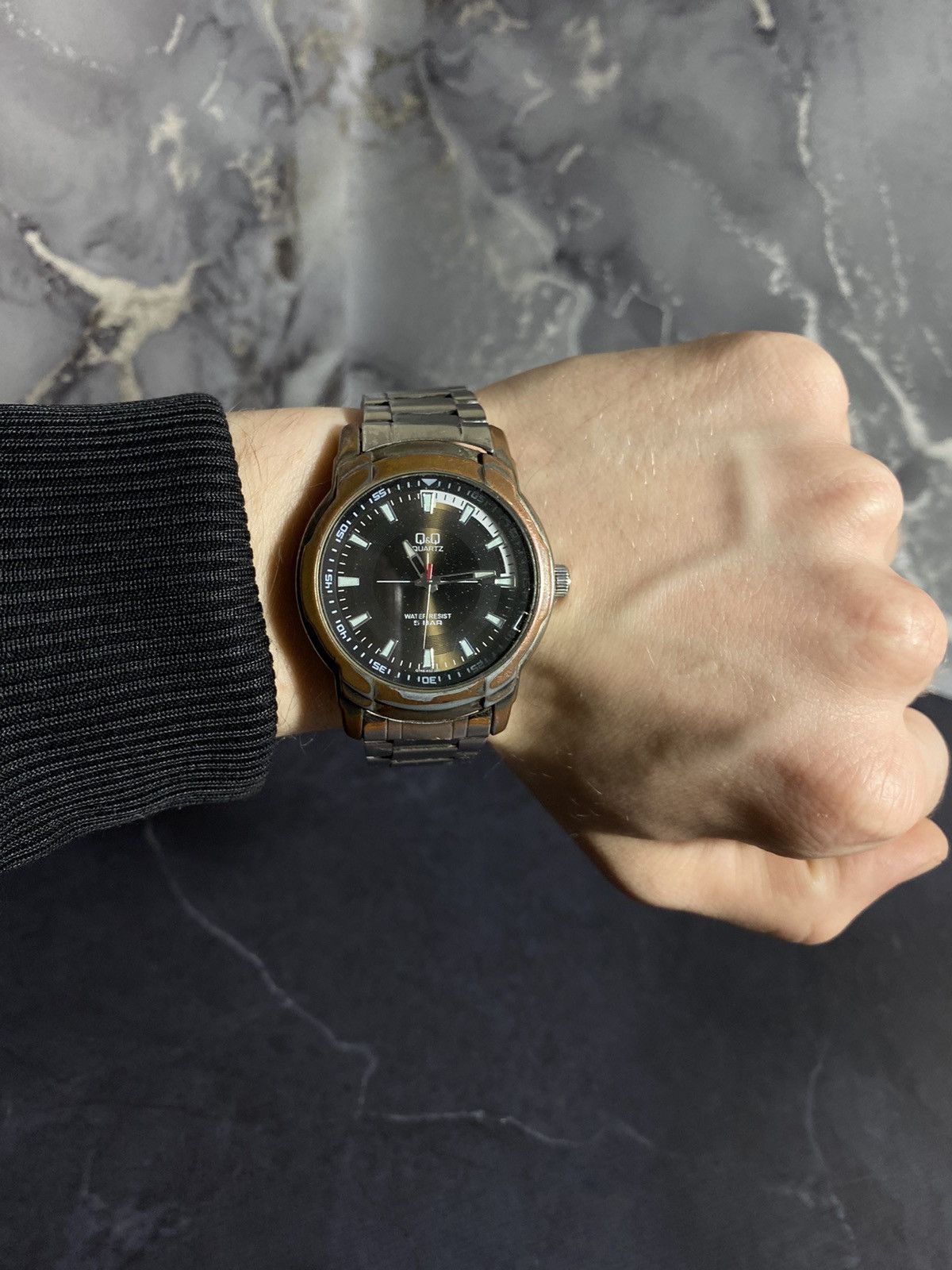 Japanese Brand Q&Q Vintage Quartz Watch Black Dial Japanese Brand Size ONE SIZE - 8 Thumbnail