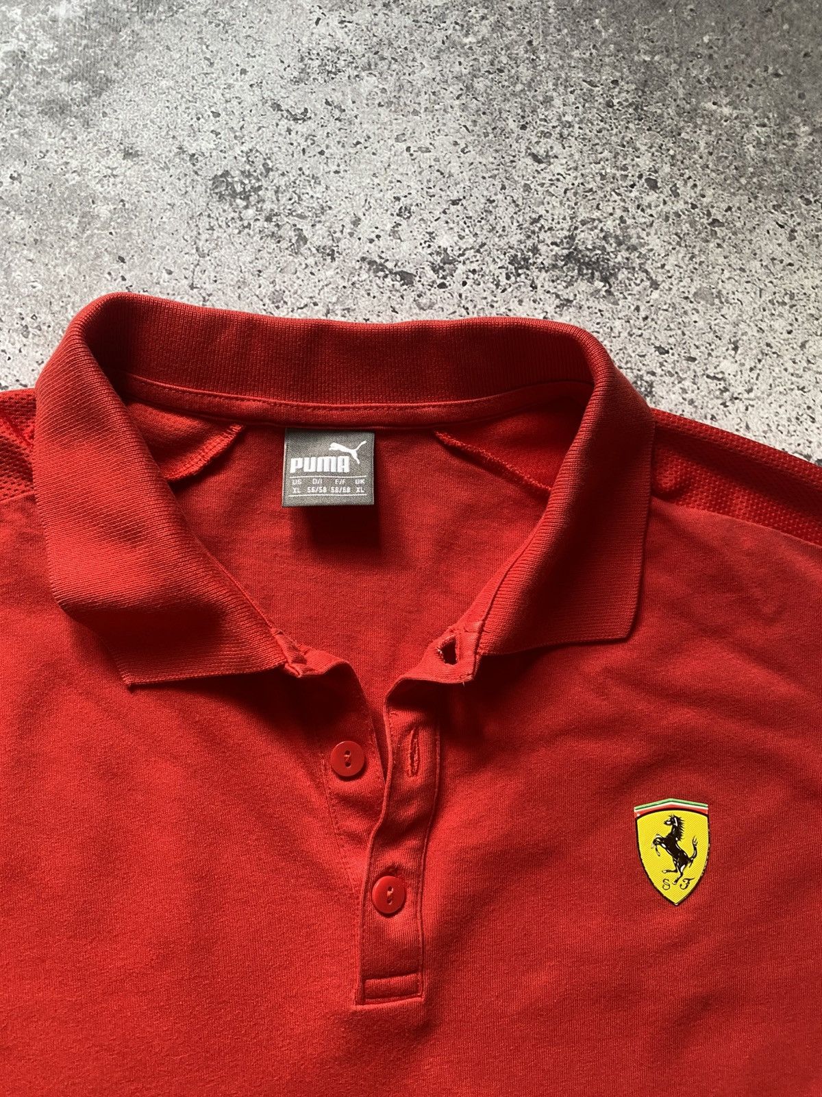 Ferrari × Puma Puma x Ferrari Scuderia Polo Shirt Red F1 Racing Formula 1 Size US XL / EU 56 / 4 - 2 Thumbnail