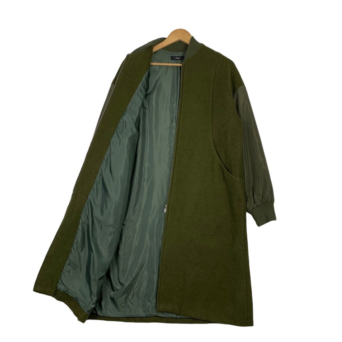 Japanese Brand LOAF Japan Long Bomber Jacket in Green #1158-C53 Size US S / EU 44-46 / 1 - 9 Thumbnail