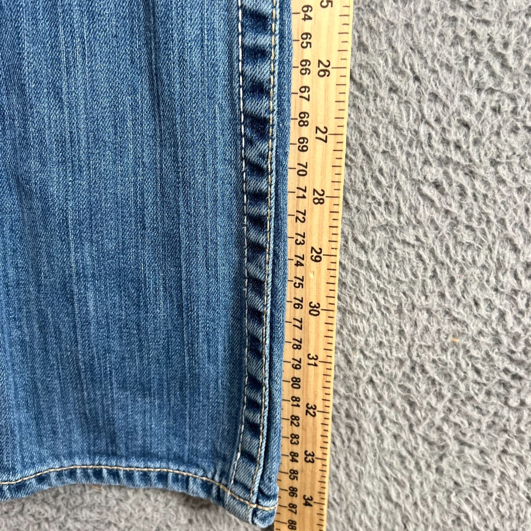 Denime VINTAGE Big Star Jeans Women's 27 Light Wash Slim Fit Low Rise Denim Western Blue Fall Summer Size 27" / US 4 / IT 40 - 3 Thumbnail
