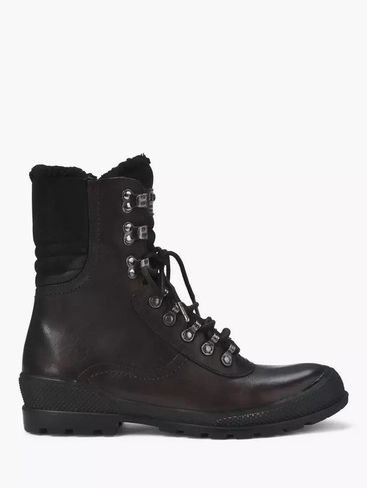 John Varvatos Shearling Lined Leather Hiking Boot. 9.5 Size US 9.5 / EU 42-43 - 3 Thumbnail