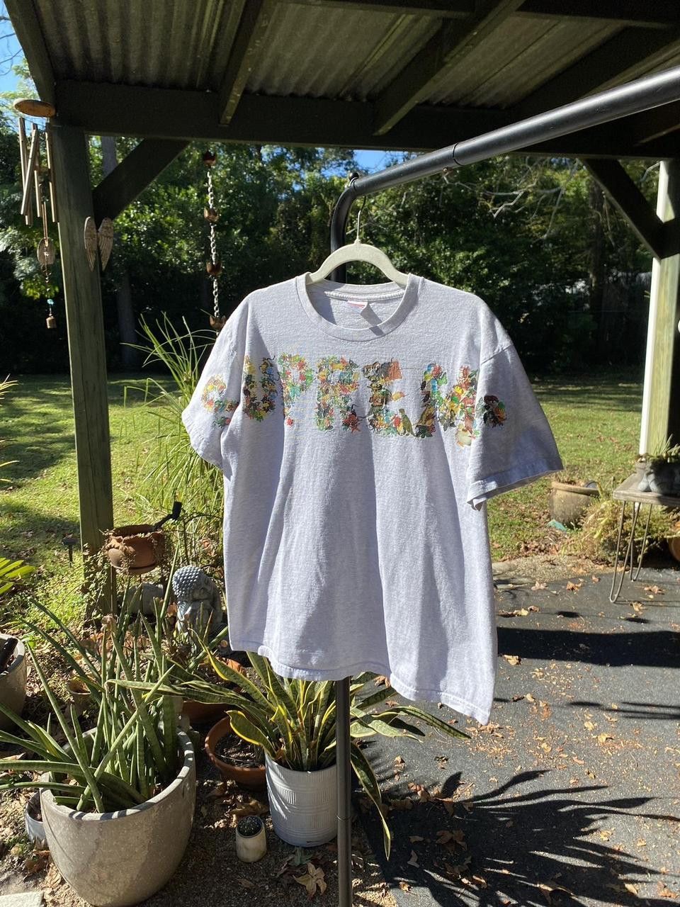 Supreme White Ash Supreme Animals Graphic Print Tee Shirt Medium Size US M / EU 48-50 / 2 - 2 Thumbnail