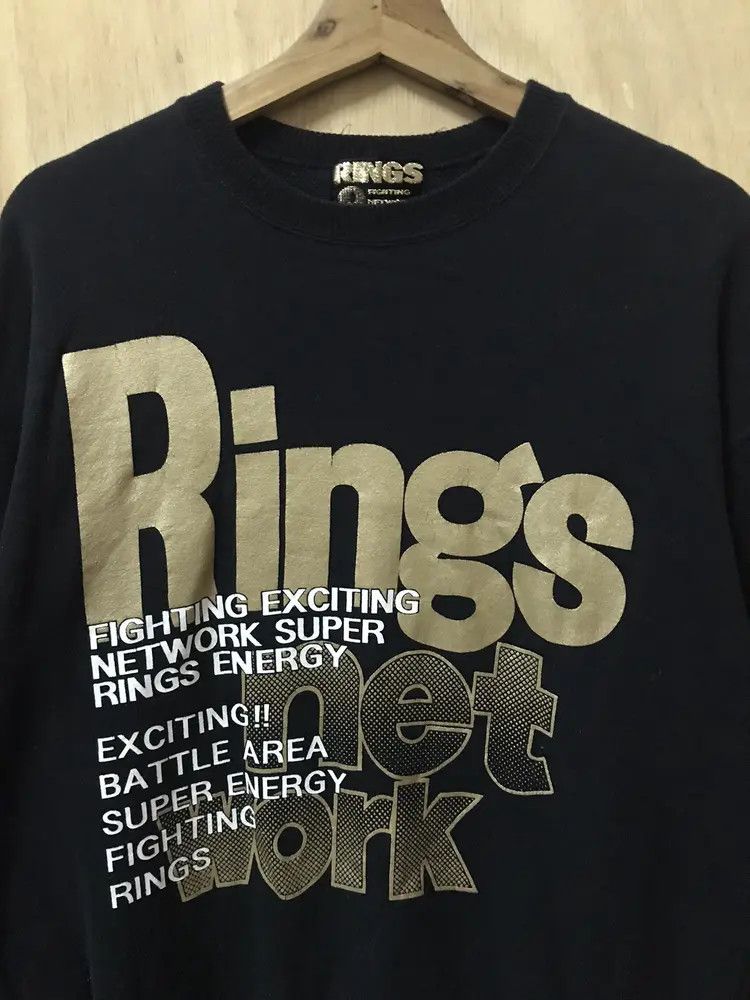 Japanese Brand Distressed Rings Fighting Network Combat Sport Sweatshirts Size US M / EU 48-50 / 2 - 3 Thumbnail