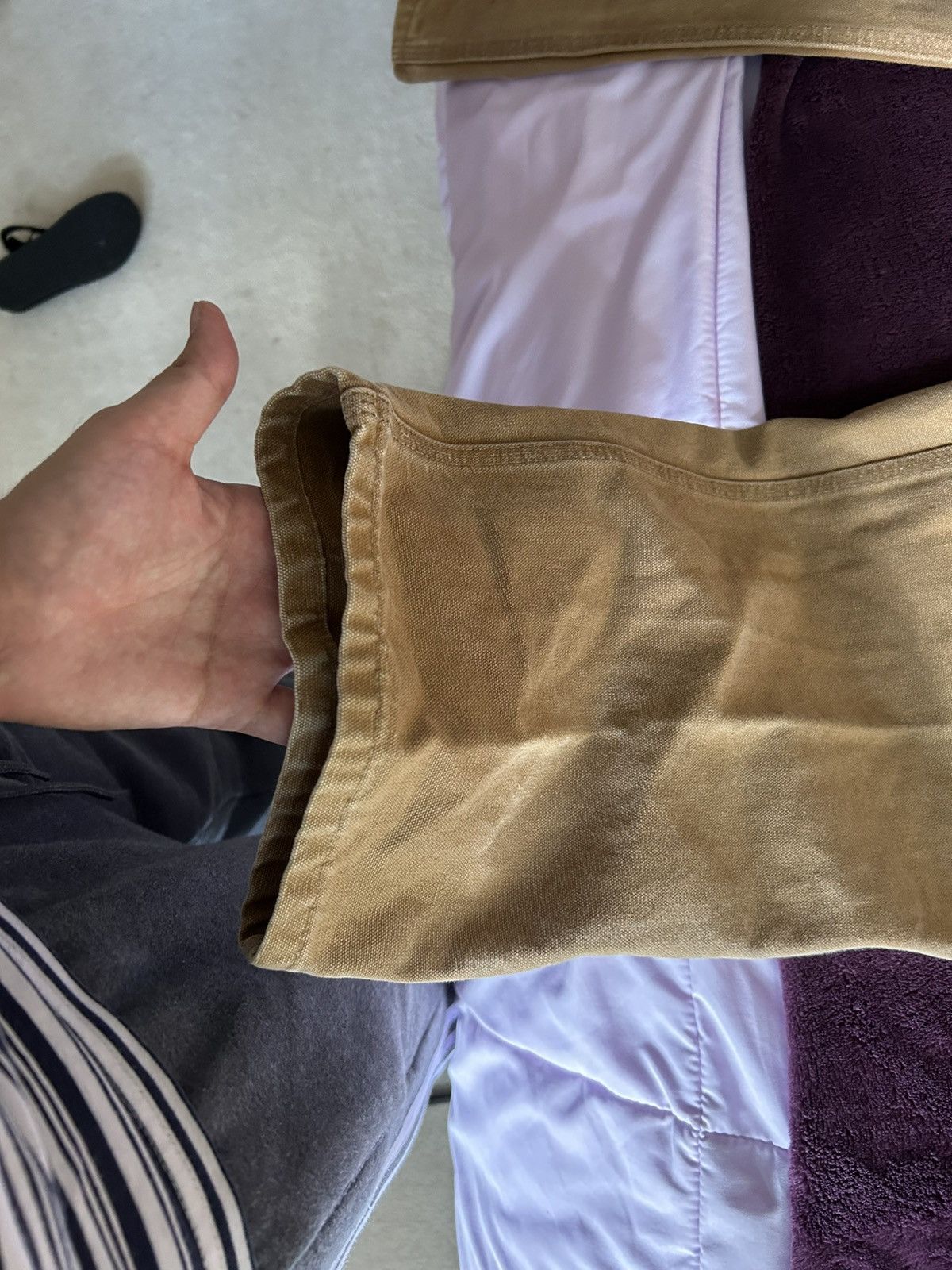 Carhartt Vintage 90s Carhartt Work Pants Brown 38x32 USA Made Size US 38 / EU 54 - 3 Thumbnail