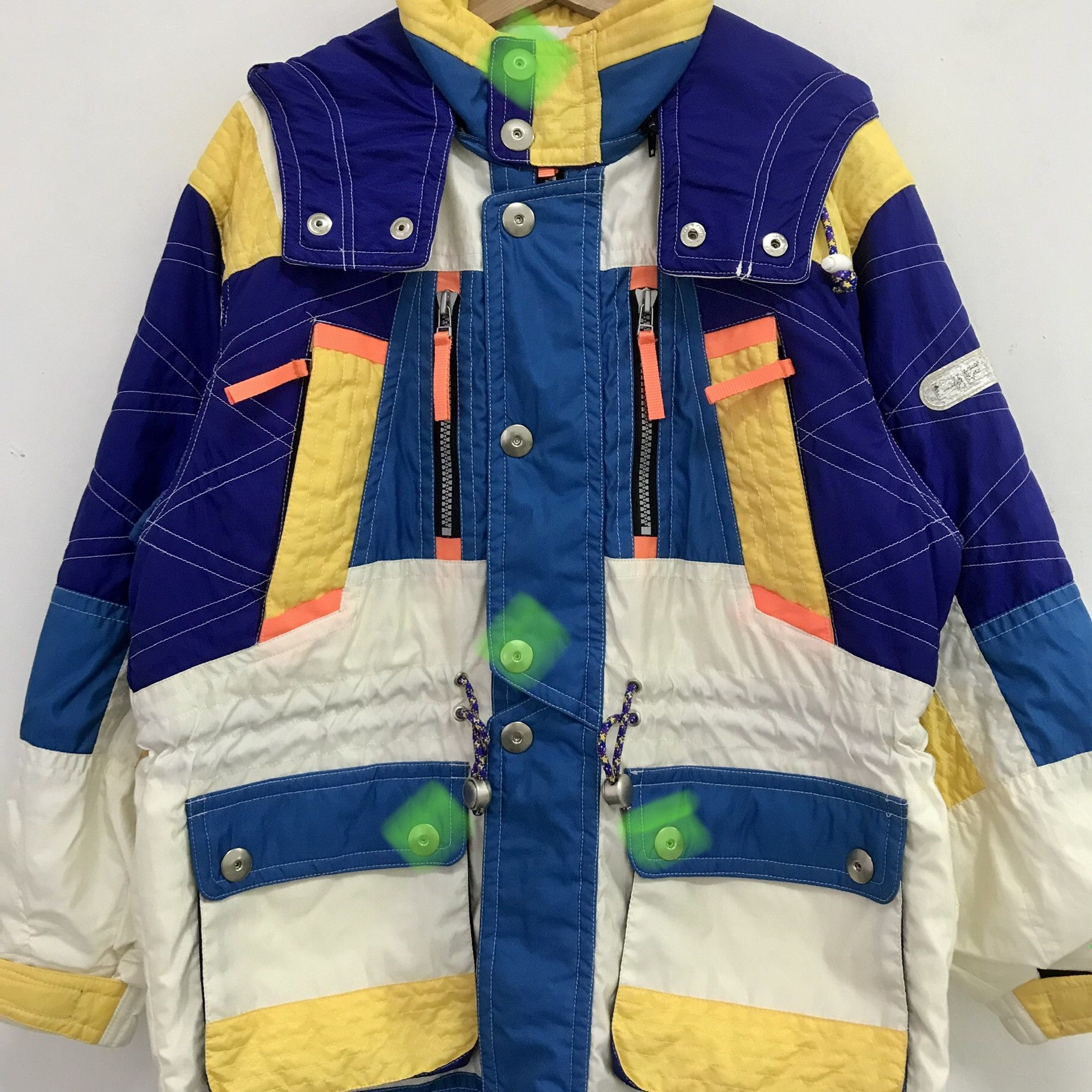 Japanese Brand × Vintage Vintage Head Colour Block Ski Wear Hoodie Jacket Large Size Size US L / EU 52-54 / 3 - 6 Thumbnail
