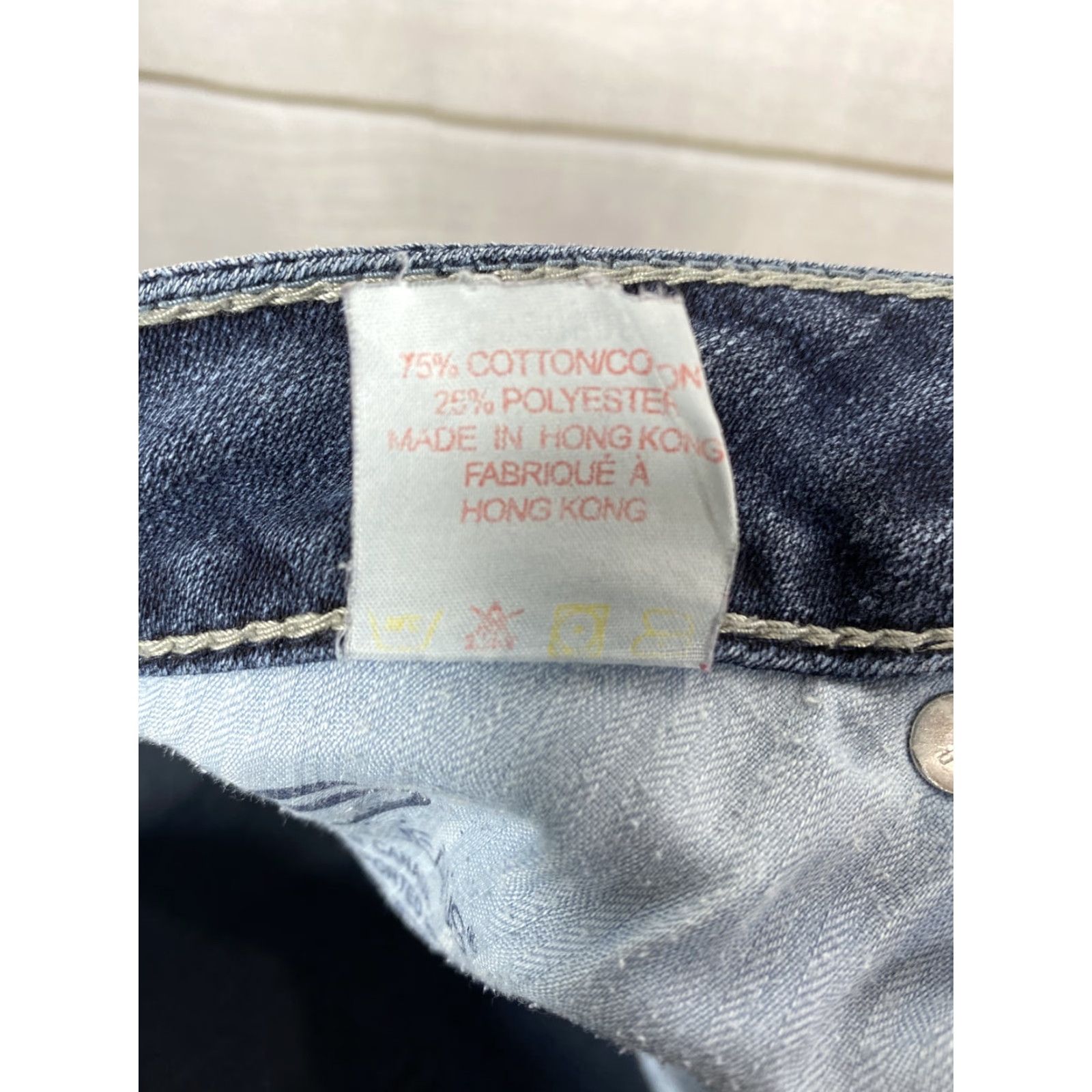 Silver Jeans Co. Silver Jeans Distressed Stretch Denim Aiko Bootcut Jeans Medium Wash Blue 30 Regular Women) Size 30" / US 8 / IT 44 - 7 Thumbnail